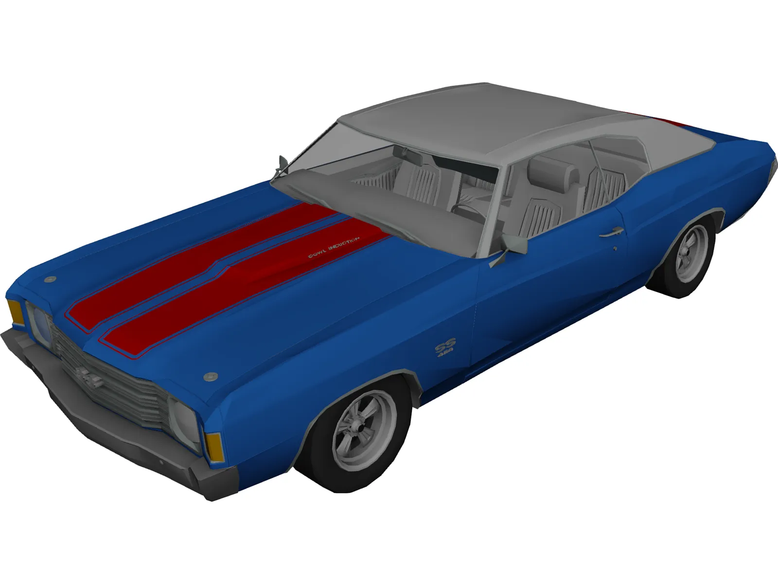 Chevrolet Chevelle SS (1972) 3D Model