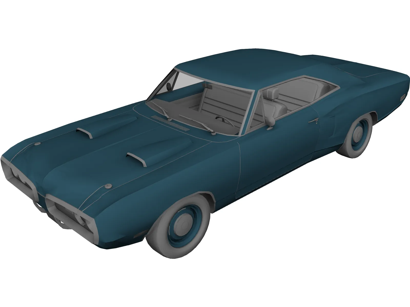 Dodge Super Bee (1969) 3D Model