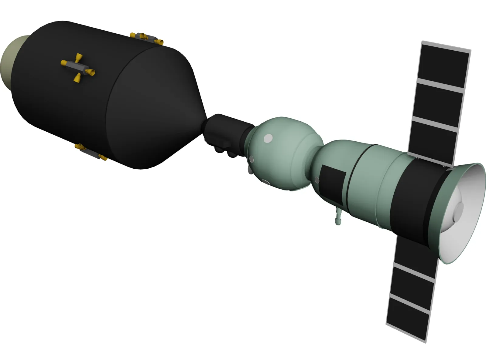 Apollo-Soyuz 3D Model