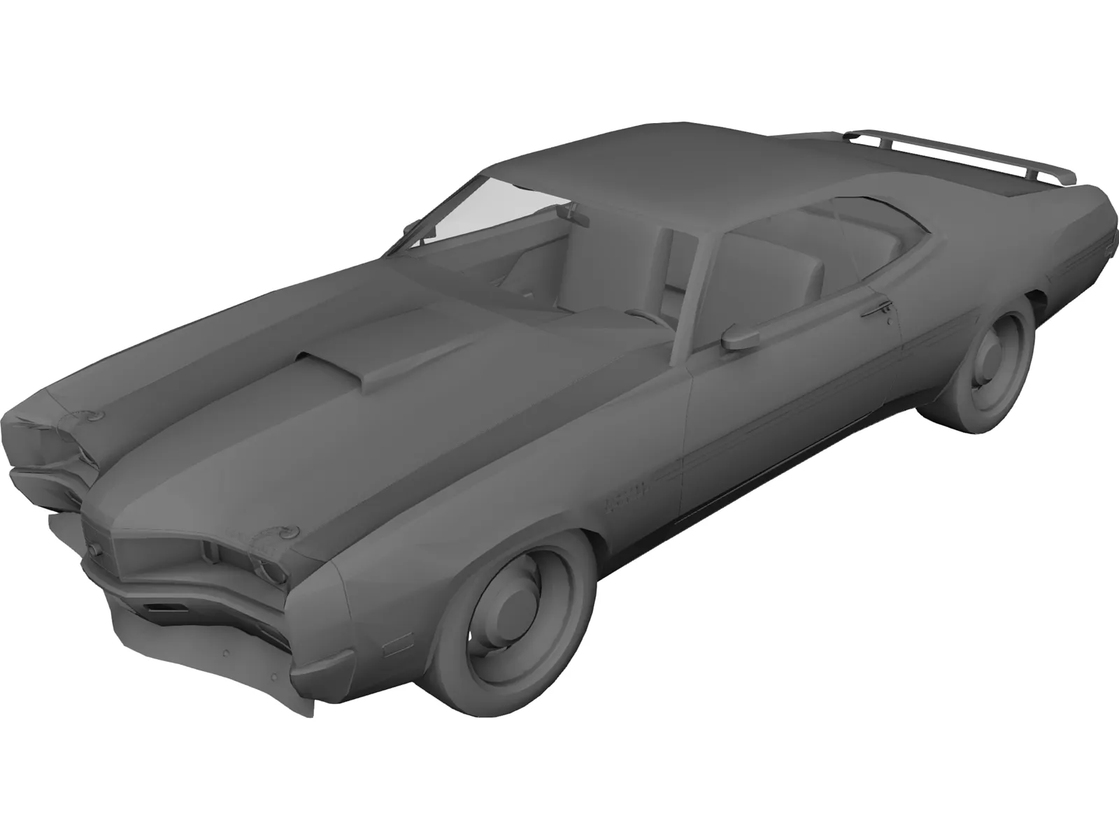 Mercury Cyclon Spoiler (1970) 3D Model