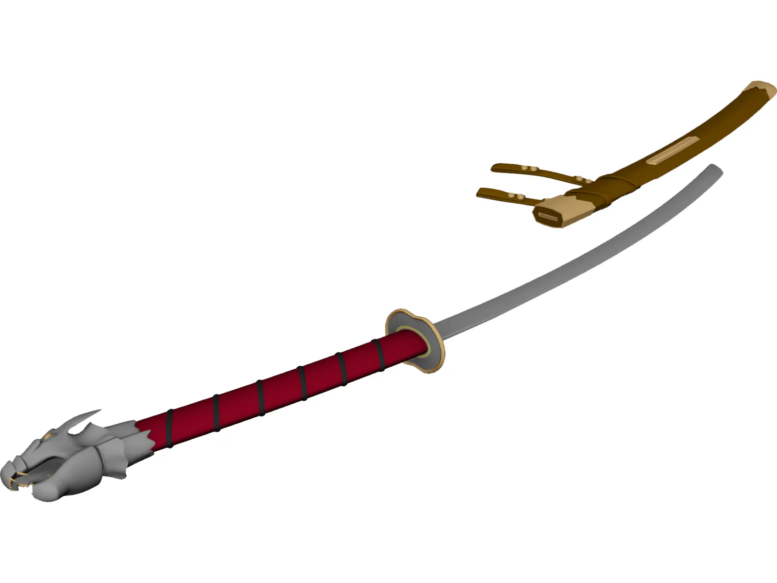 Elvin Sword 3D Model