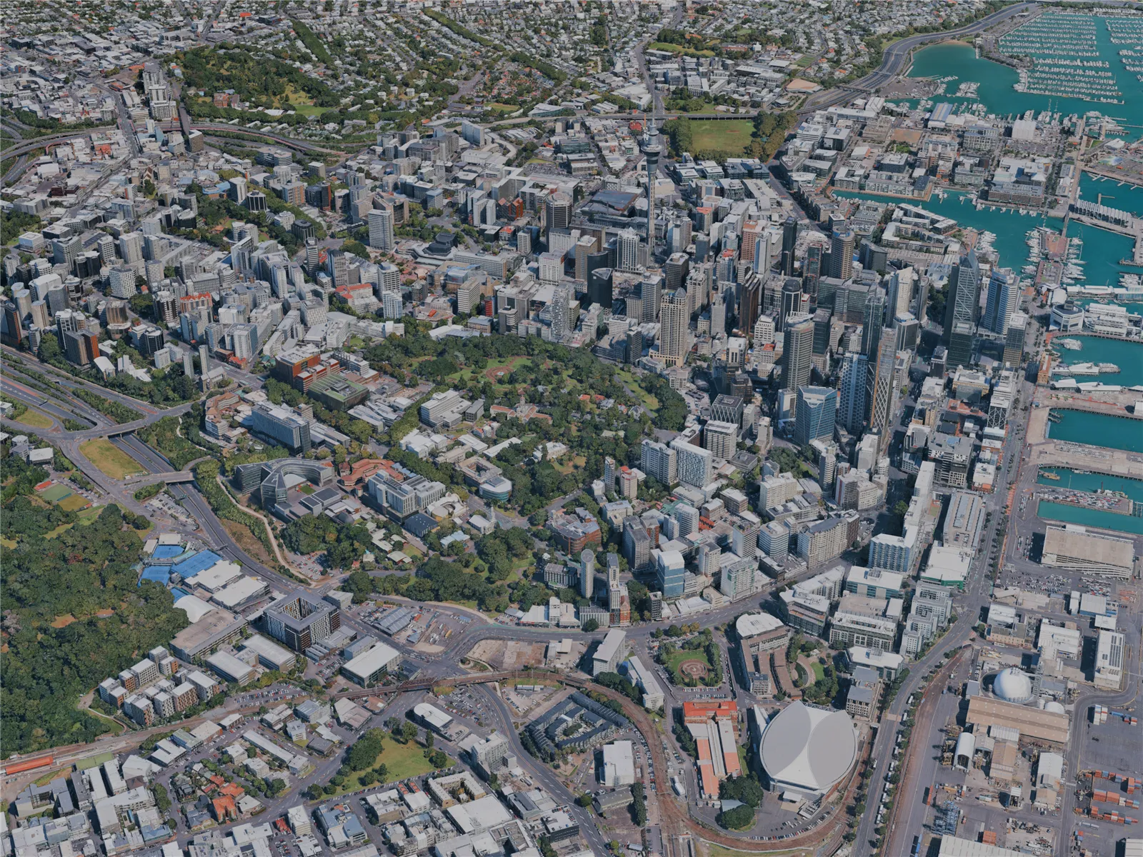 Auckland City, New Zealand (2024) 3D Model