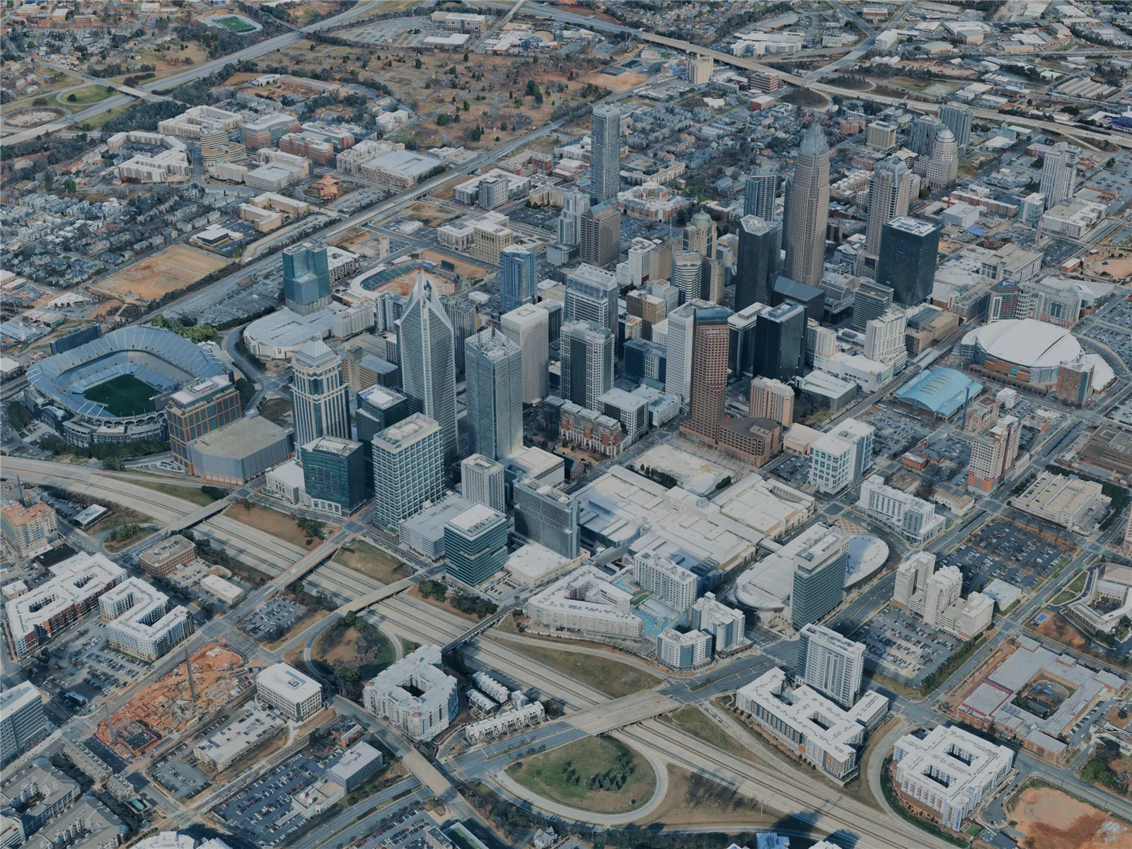 Charlotte City, NC, USA (2024) 3D Model