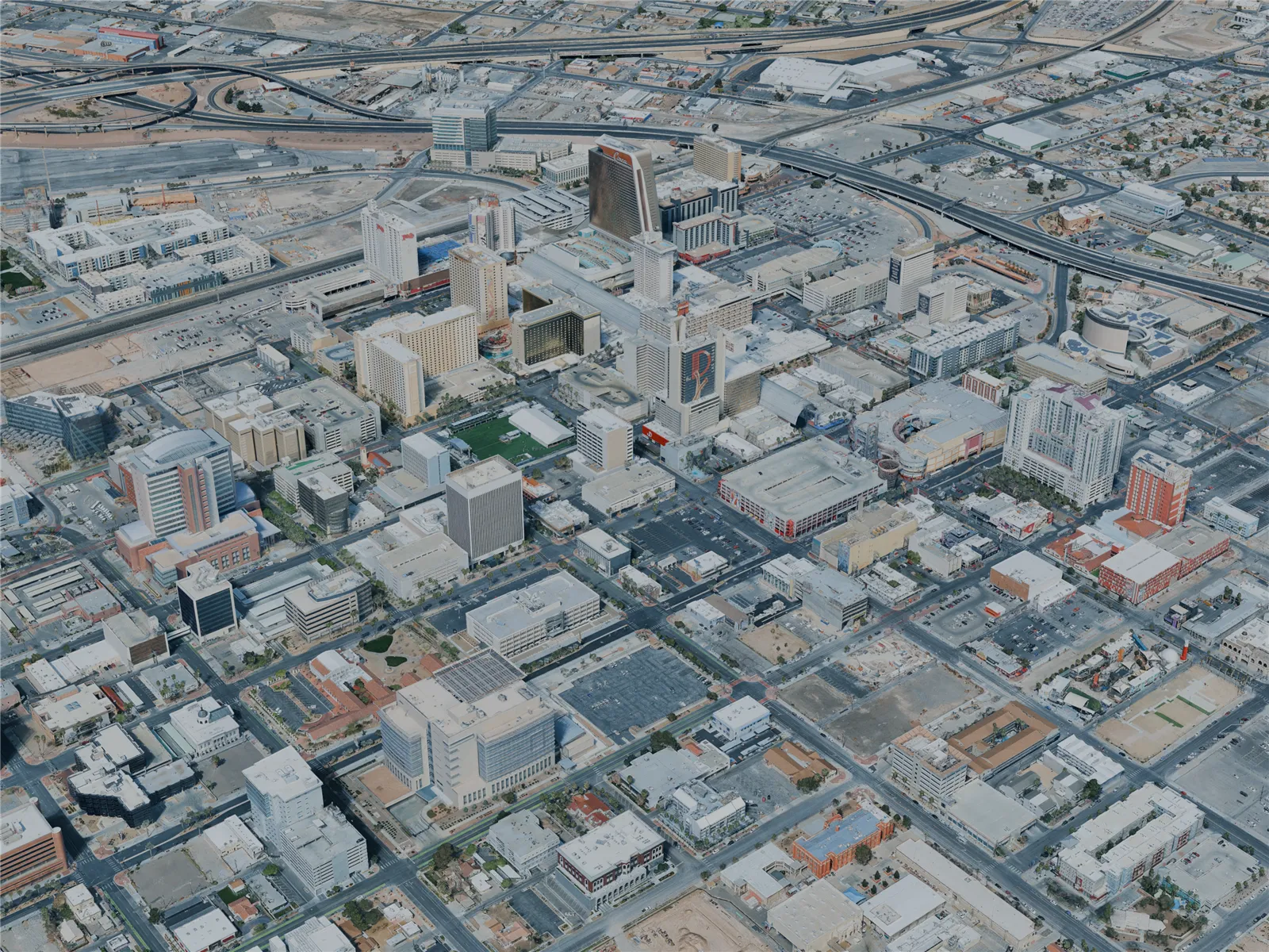 Las Vegas City, Downtown, USA (2024) 3D Model