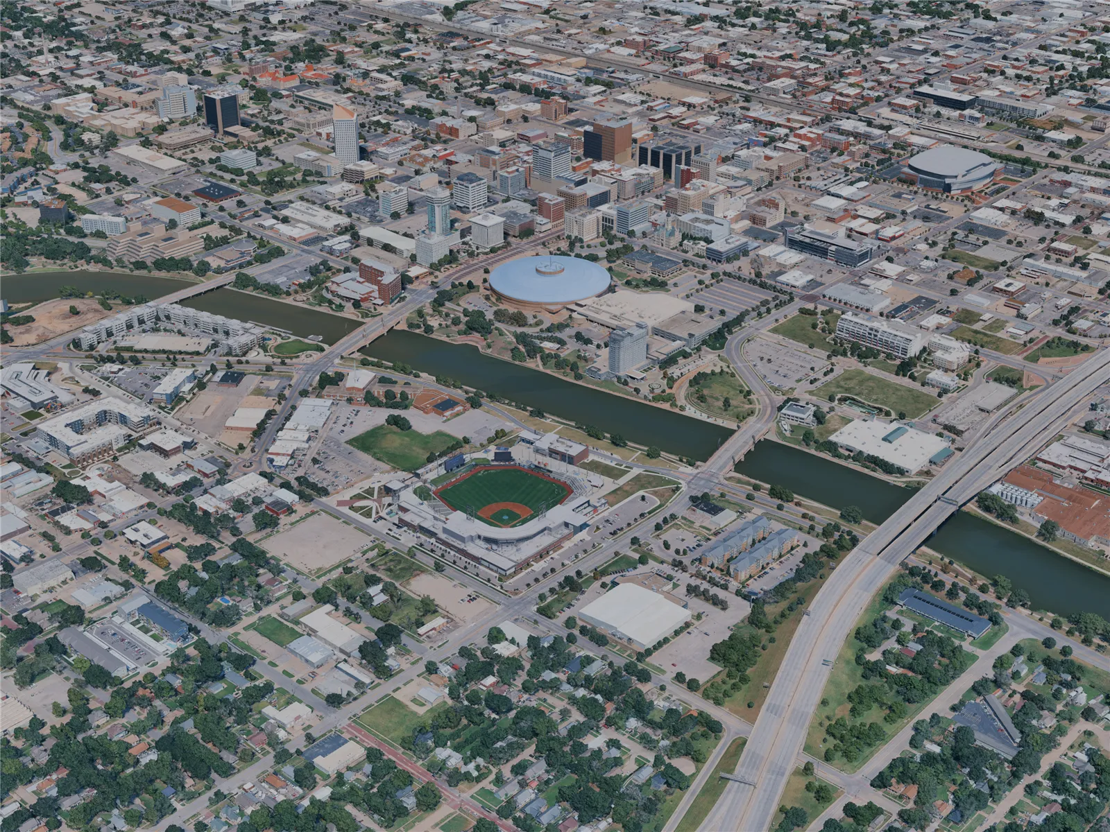 Wichita City, KS, USA (2024) 3D Model