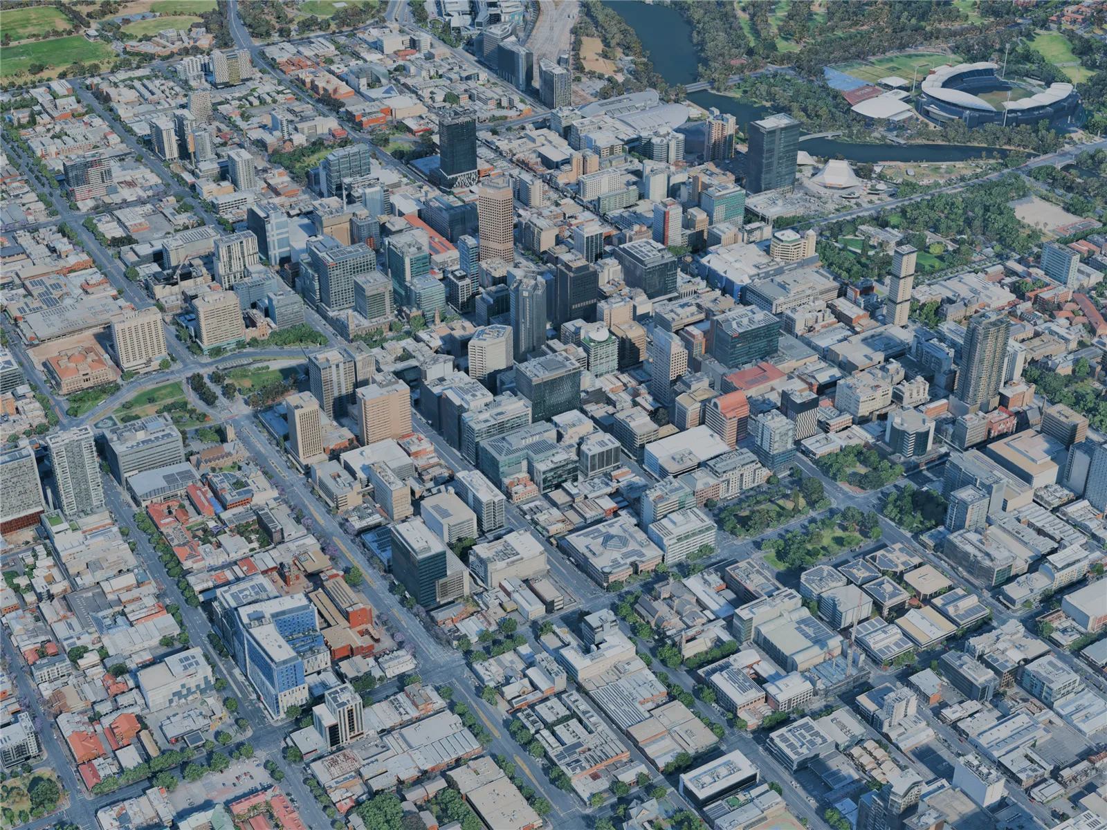 Adelaide City, Australia (2024) 3D Model