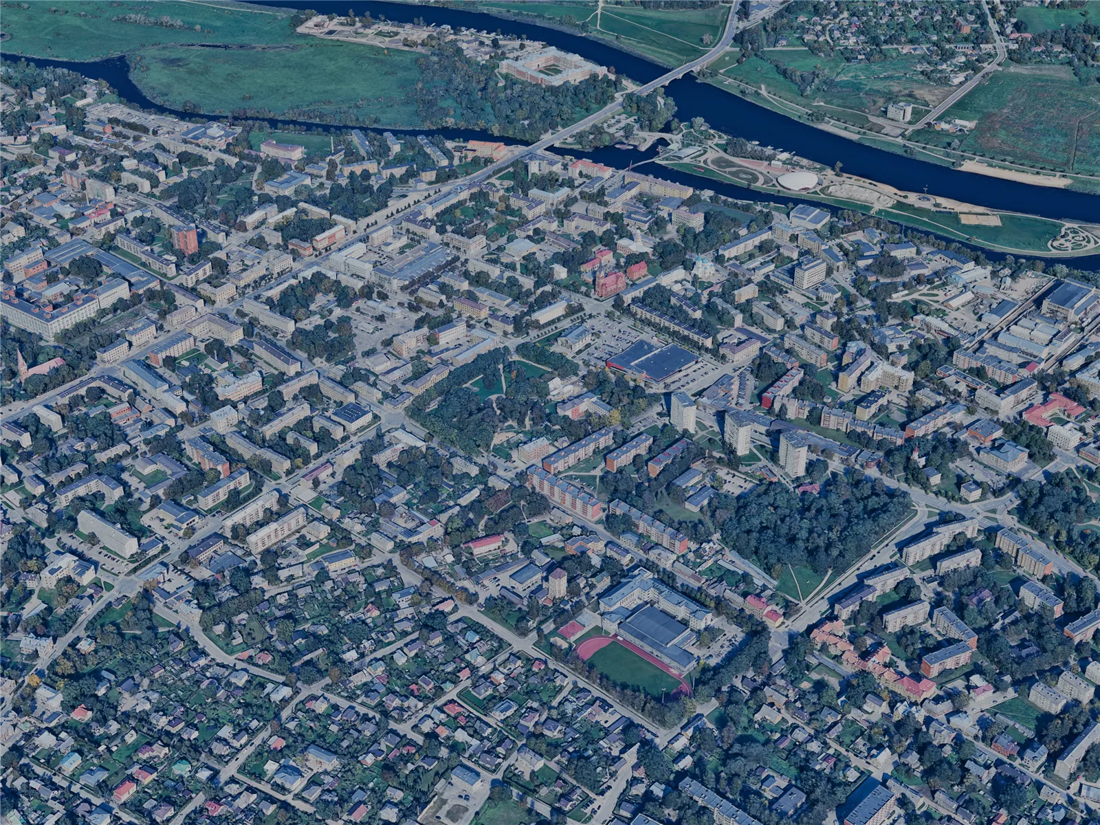 Jelgava City, Latvia (2023) 3D Model