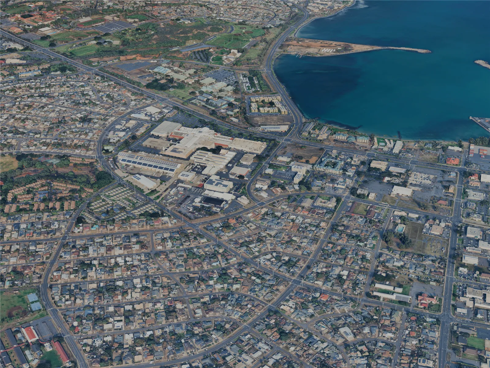 Kahului City, HI, USA (2025) 3D Model