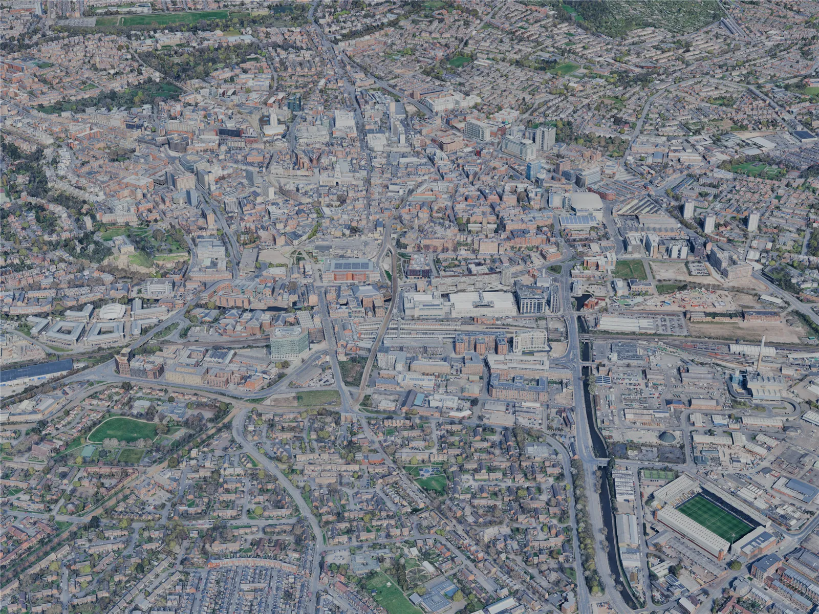Nottingham City, UK (2025) 3D Model