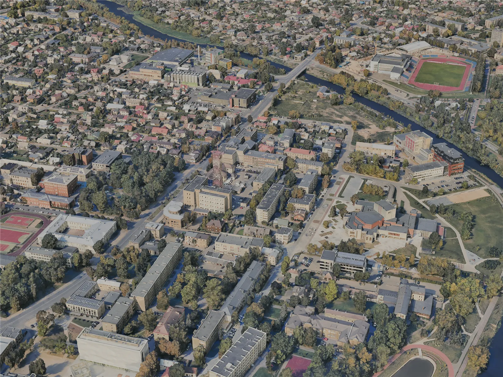 Panevezys City, Lithuania (2023) 3D Model