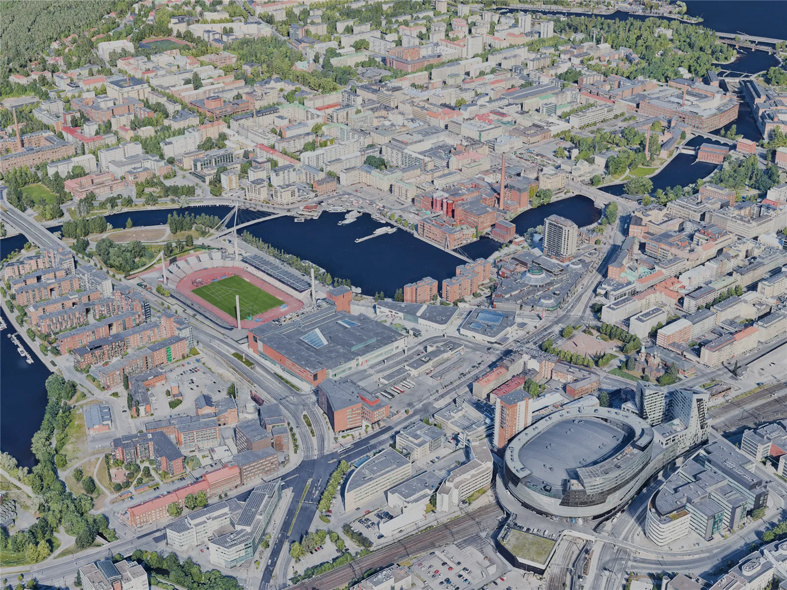 Tampere City, Finland (2023) 3D Model