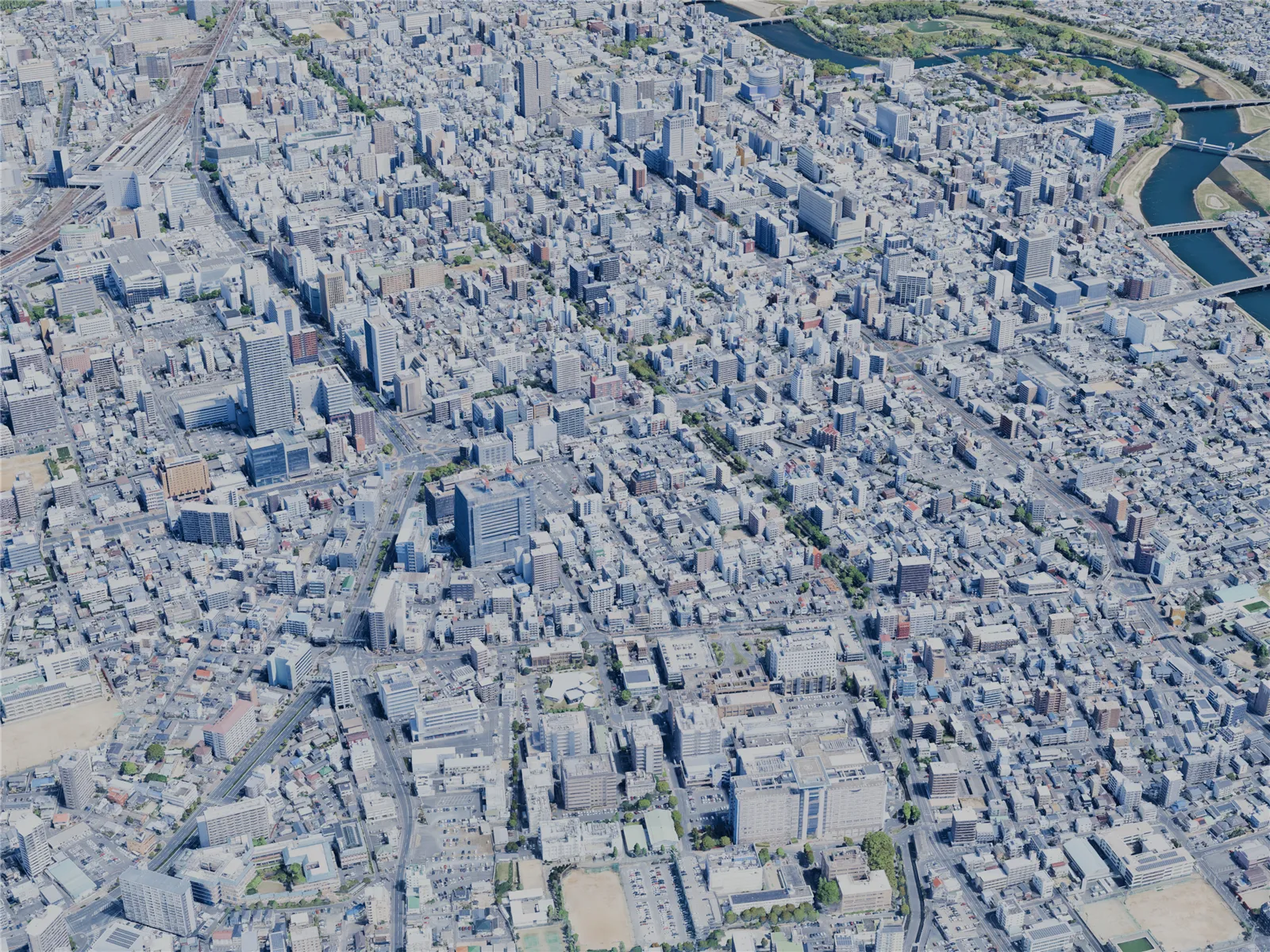Okayama City, Japan (2025) 3D Model