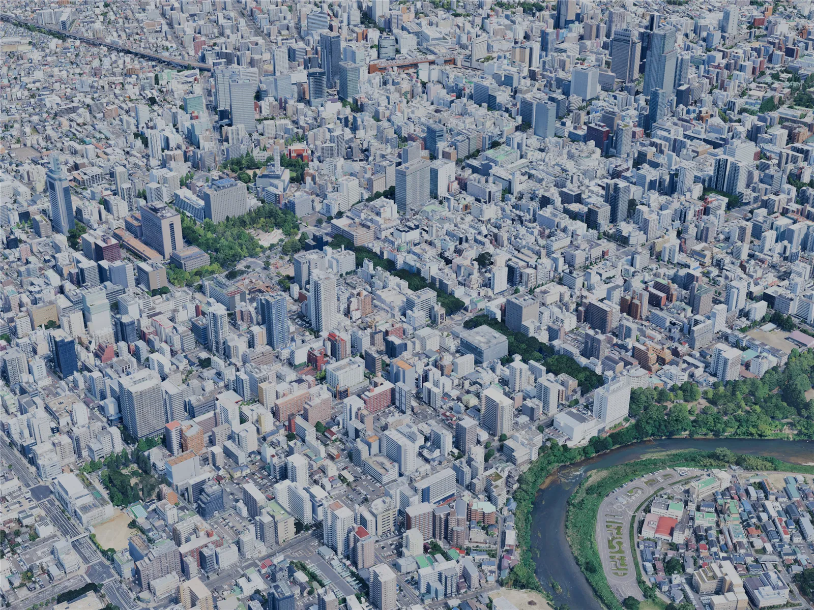 Sendai City, Japan (2025) 3D Model