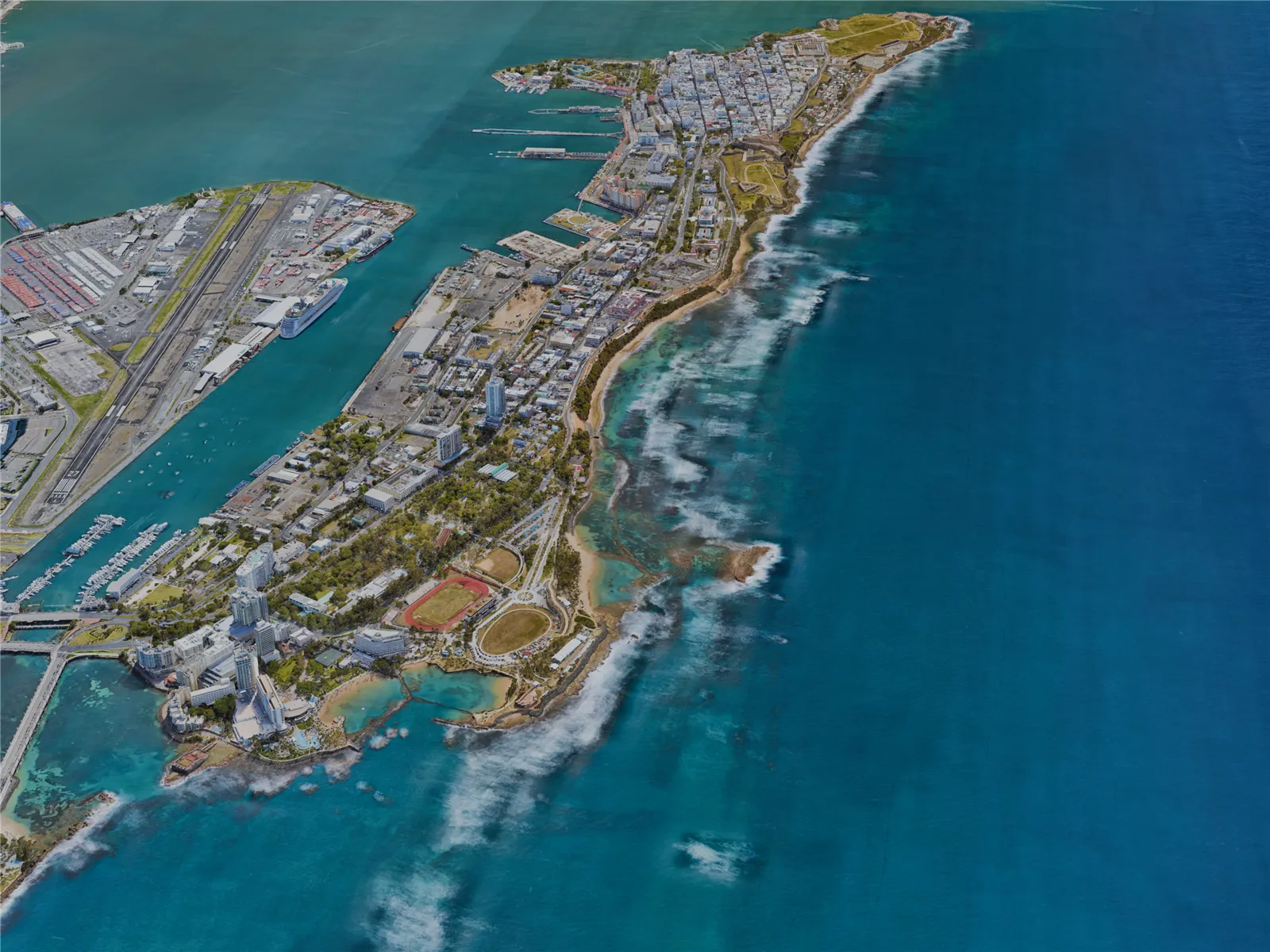San Juan City, Puerto Rico (2023) 3D Model
