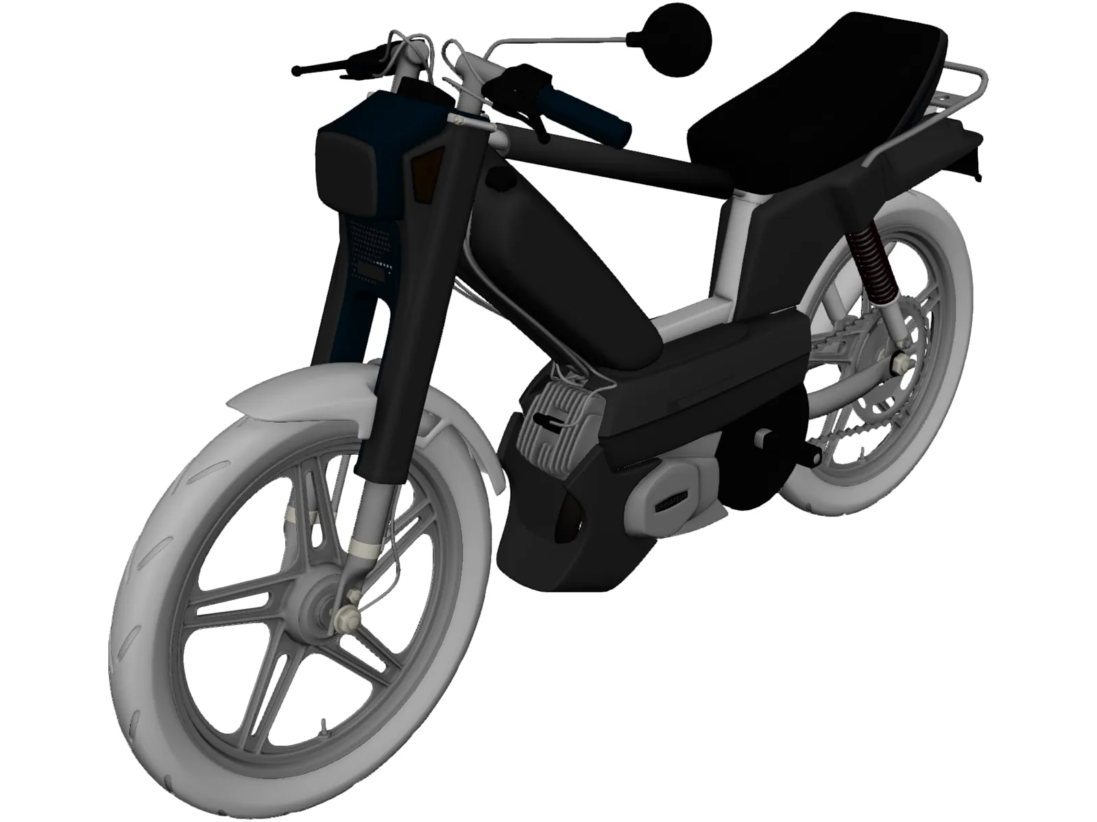 Peugeot 103 Chrono 3D Model main preview
