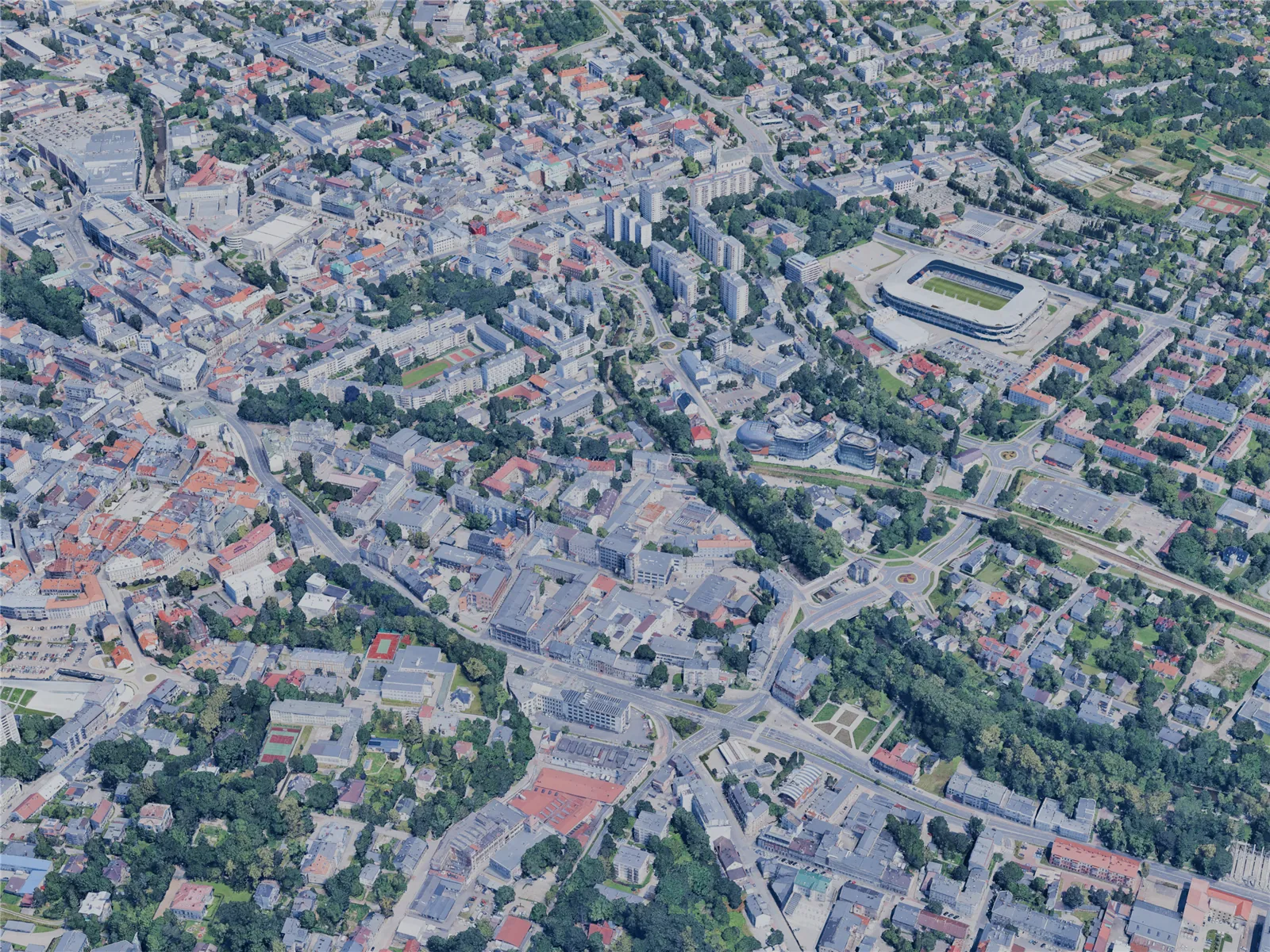 Bielsko-Biala City, Poland (2025) 3D Model main preview