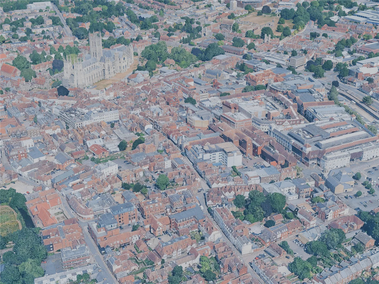 Canterbury City, UK (2025) 3D Model main preview