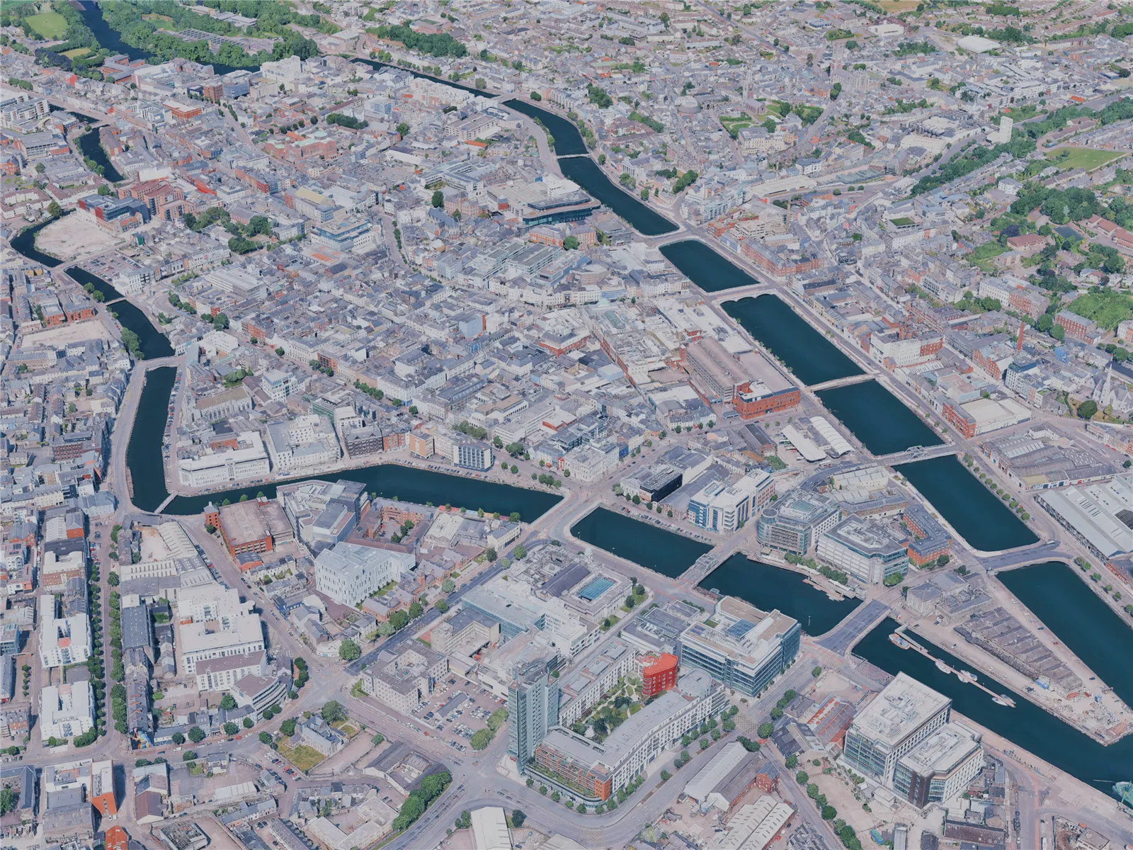 Cork City, Ireland (2025) 3D Model main preview