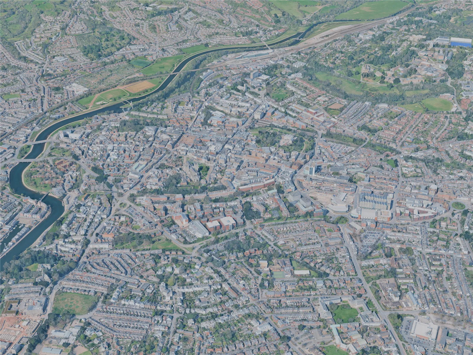 Exeter City, UK (2025) 3D Model main preview