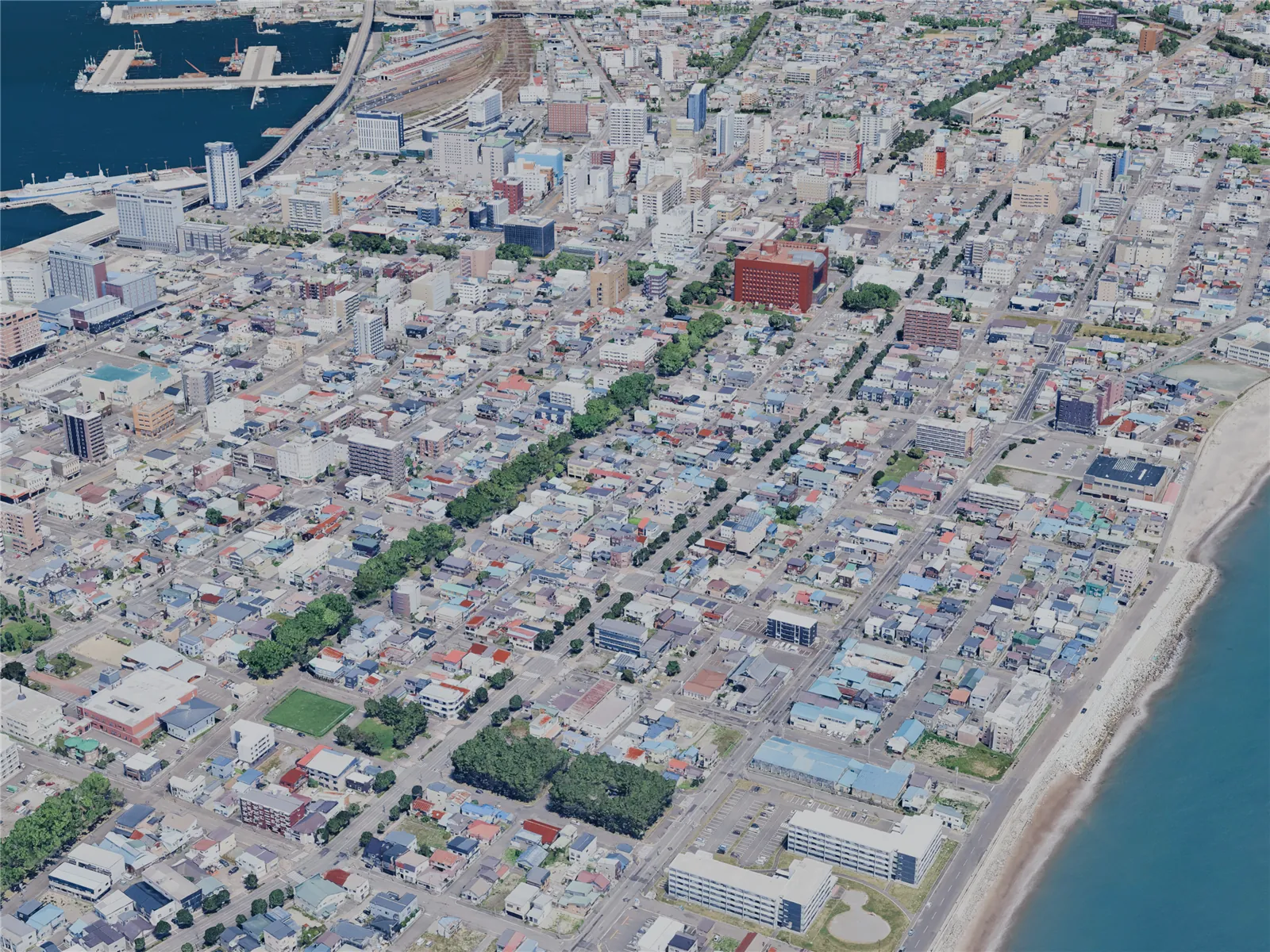 Hakodate City, Japan (2025) 3D Model main preview