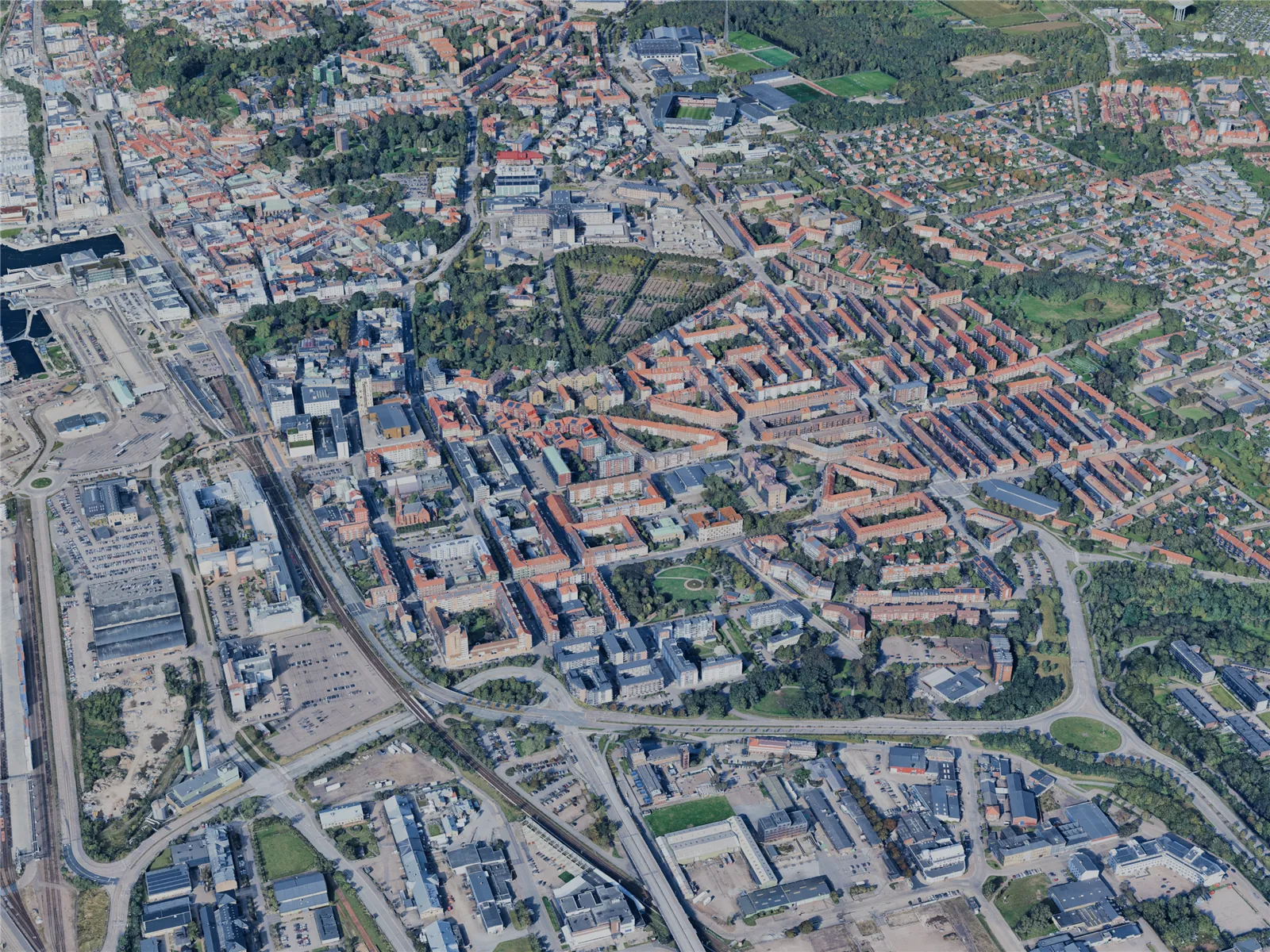 Helsingborg City, Sweden (2025) 3D Model main preview