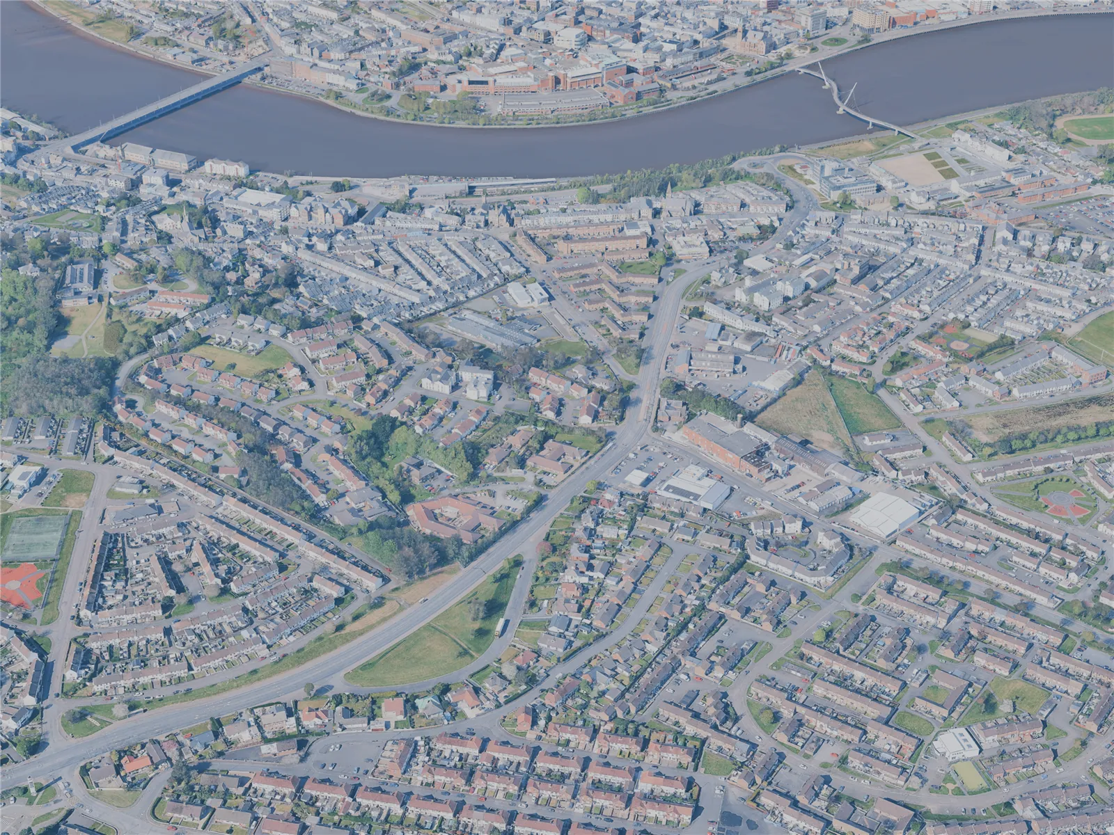 Londonderry City, UK (2025) 3D Model main preview