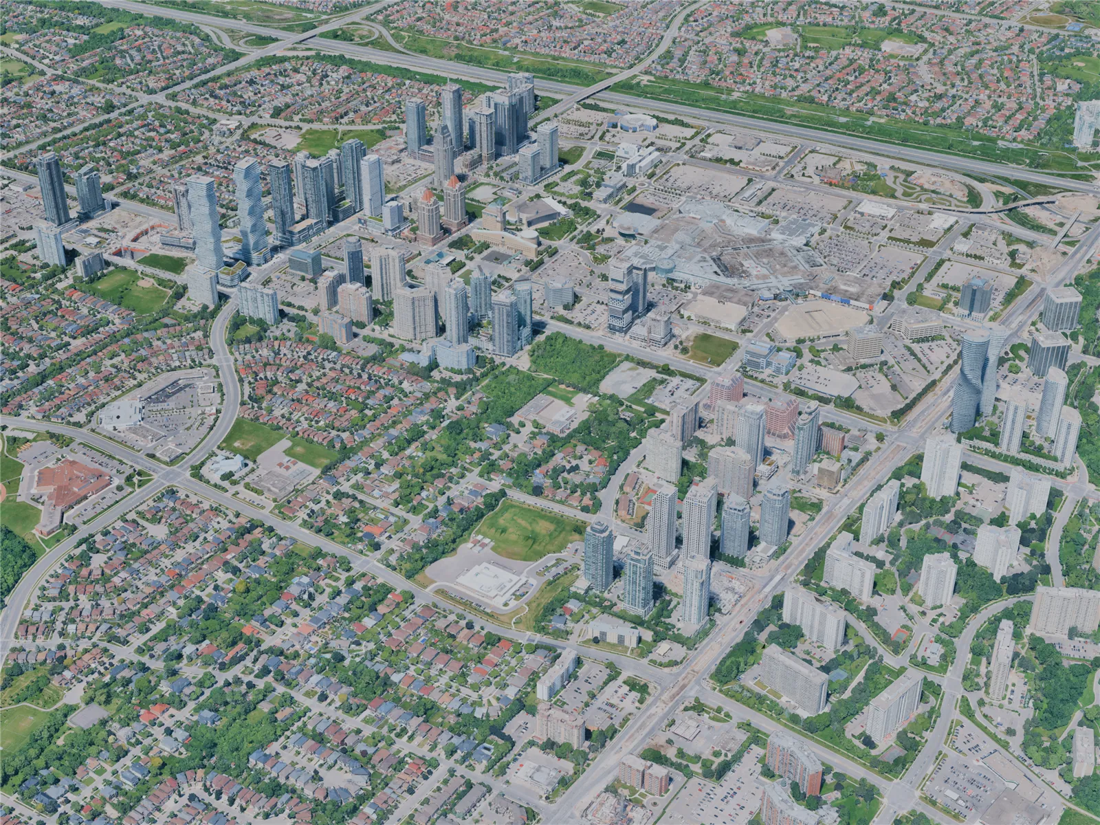 Mississauga City, Canada (2025) 3D Model main preview