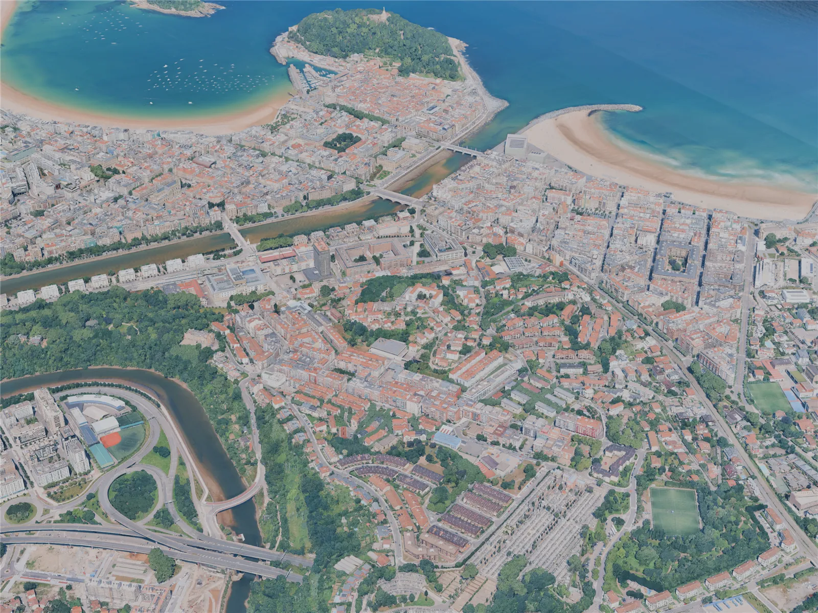 San Sebastian City, Spain (2025) 3D Model main preview