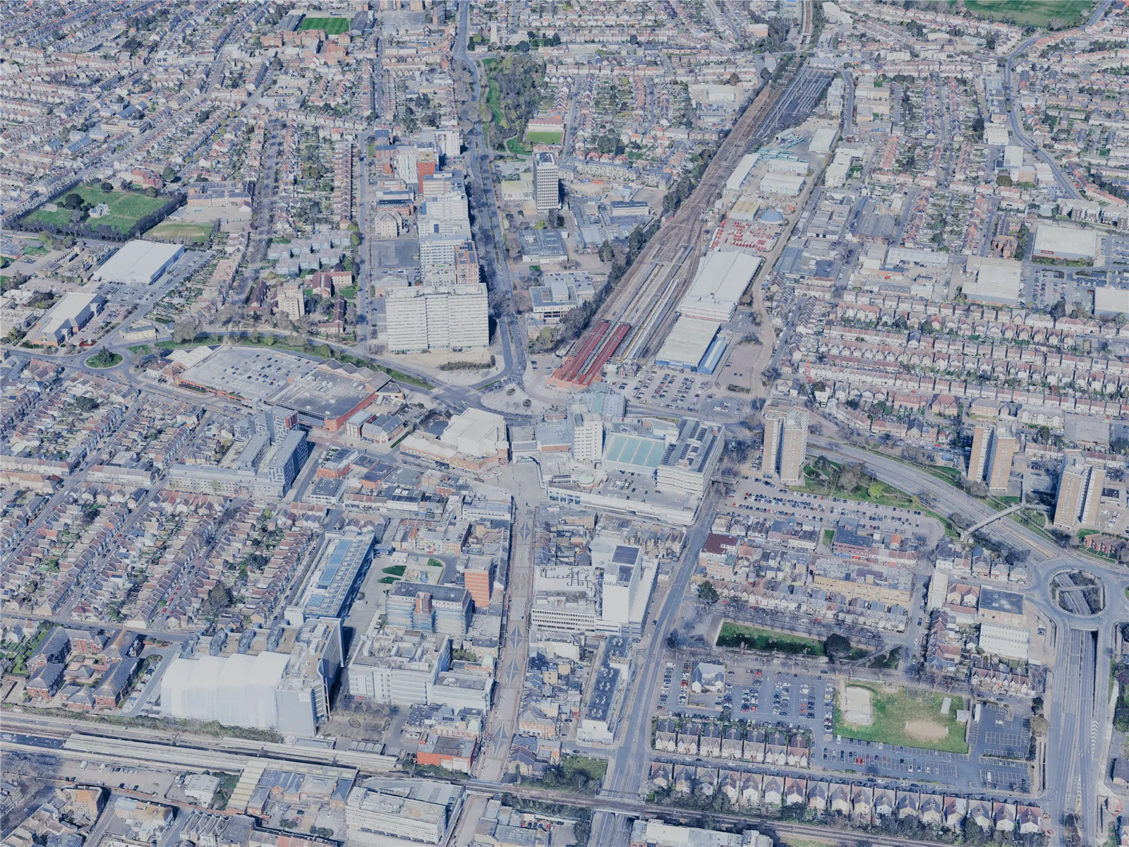Southend-on-Sea City, UK (2025) 3D Model main preview