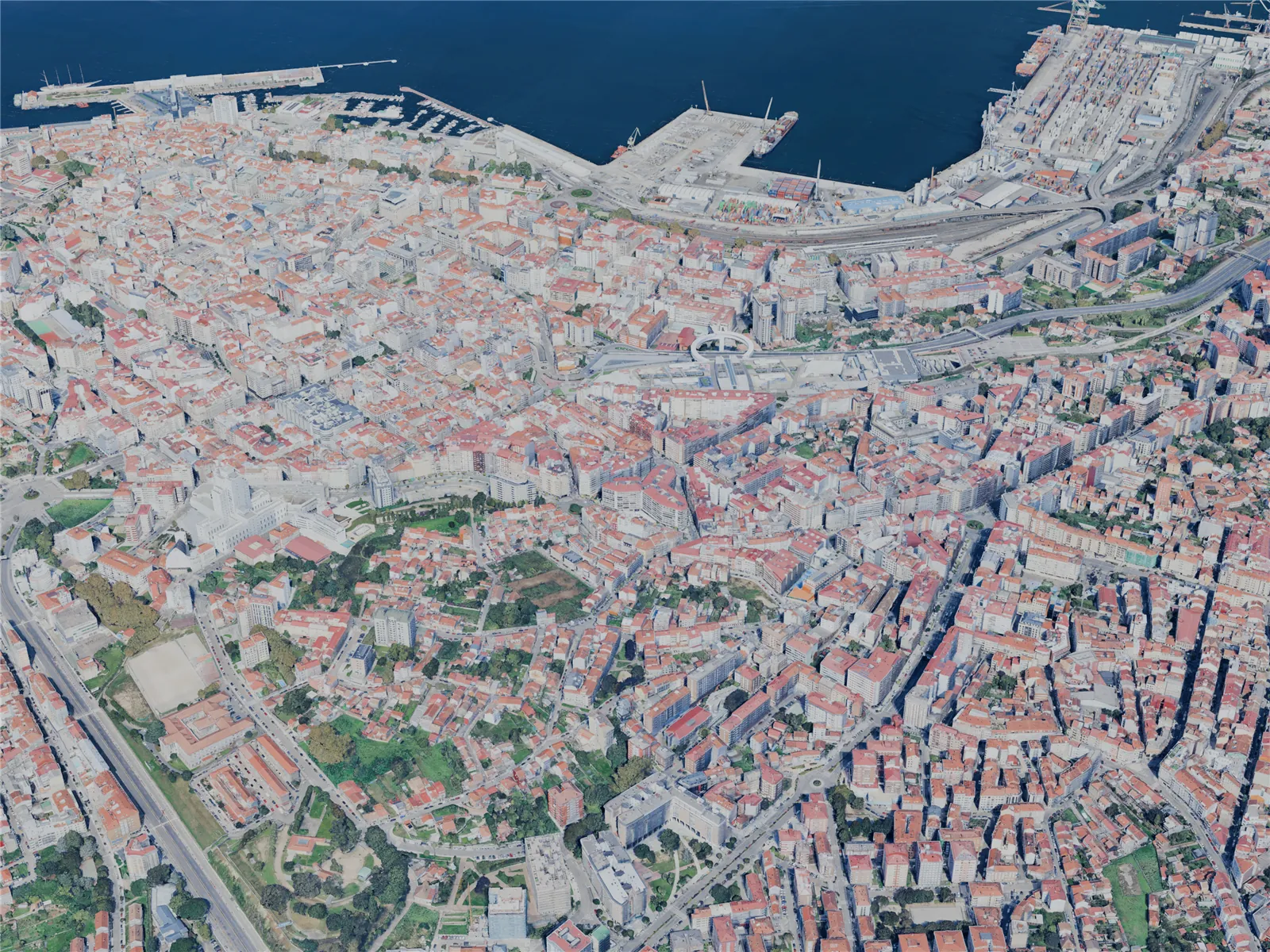 Vigo City, Spain (2025) 3D Model main preview