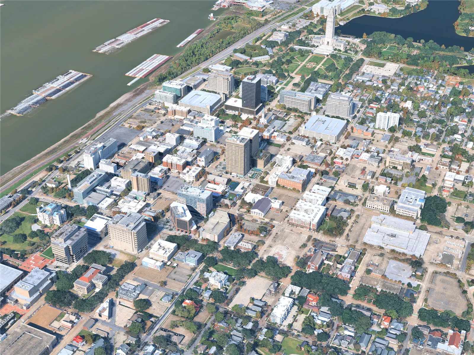 Baton Rouge City, USA (2025) 3D Model main preview