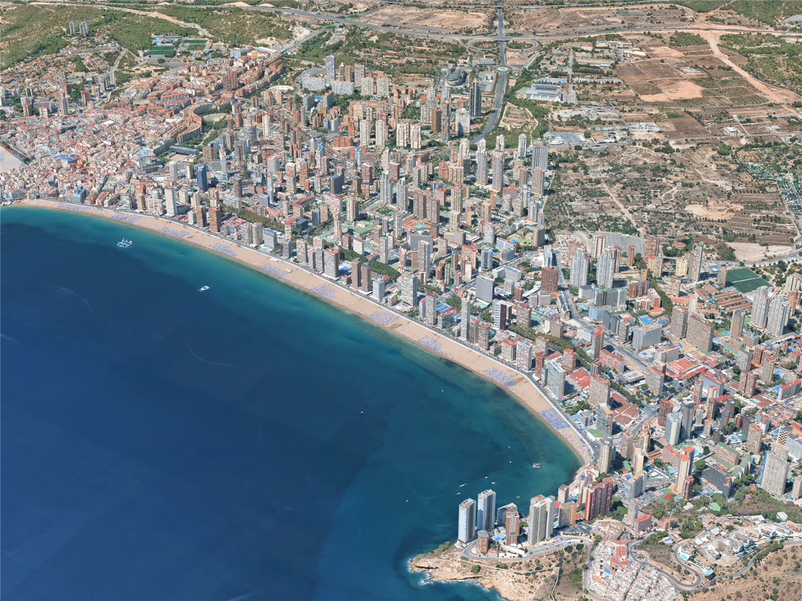 Benidorm City, Spain (2025) 3D Model main preview