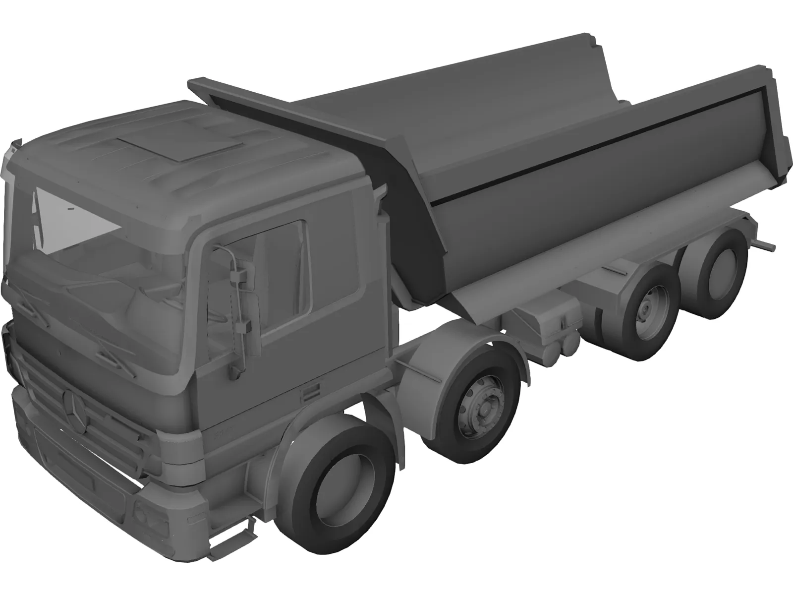 Mercedes-Benz Actros Dumper 3D Model