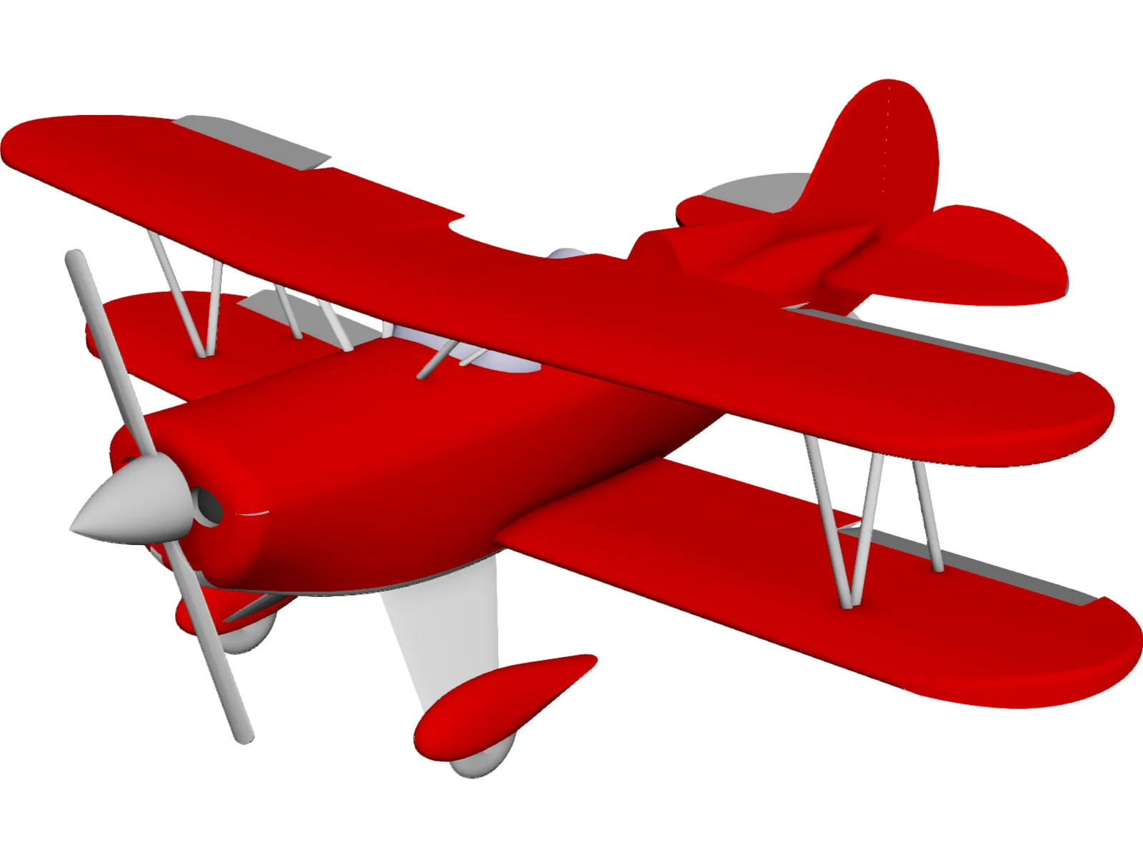 SPAD S.XIII Biplane 3D Model