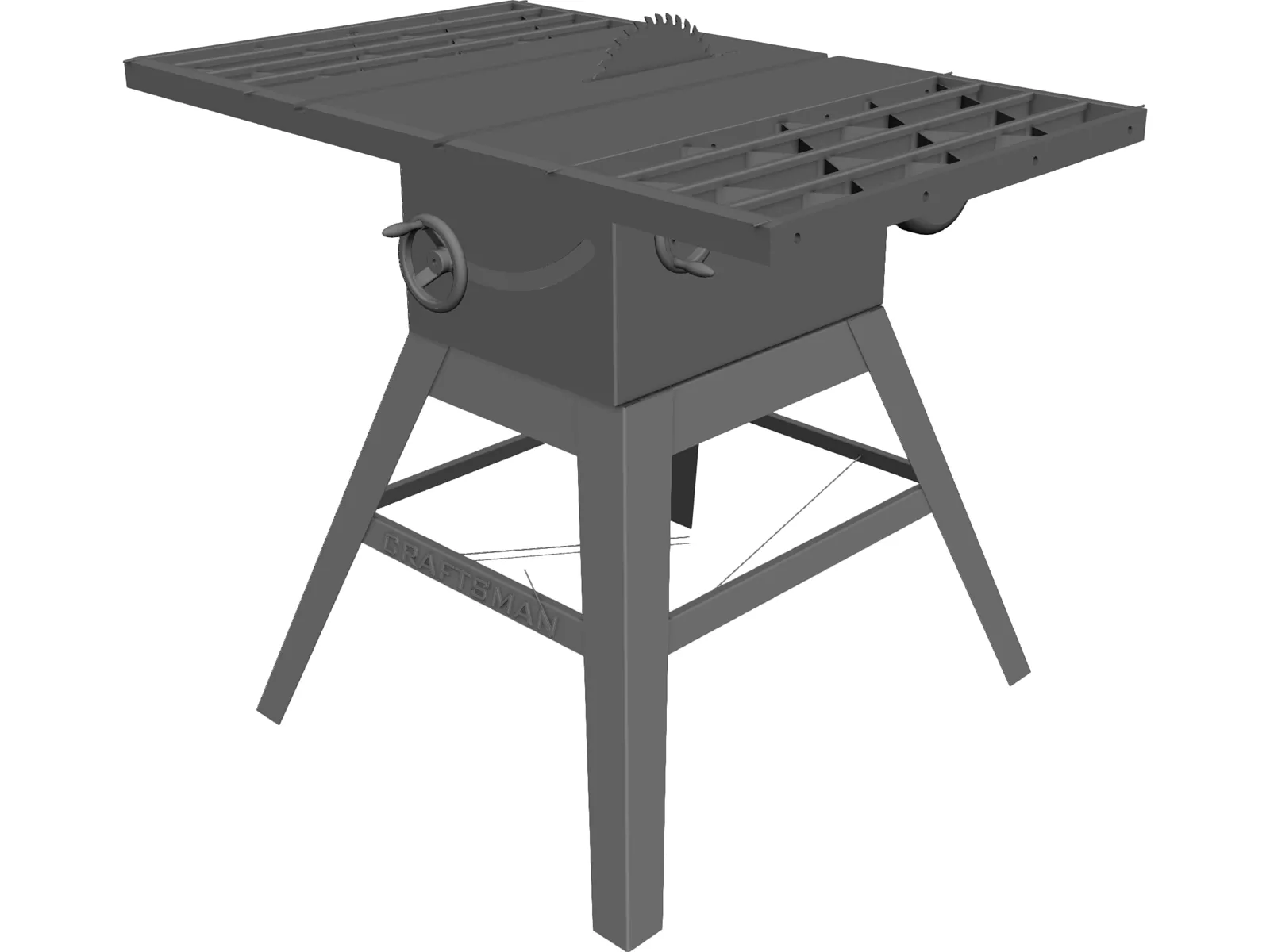 Table Saw Craftsman 3D Model