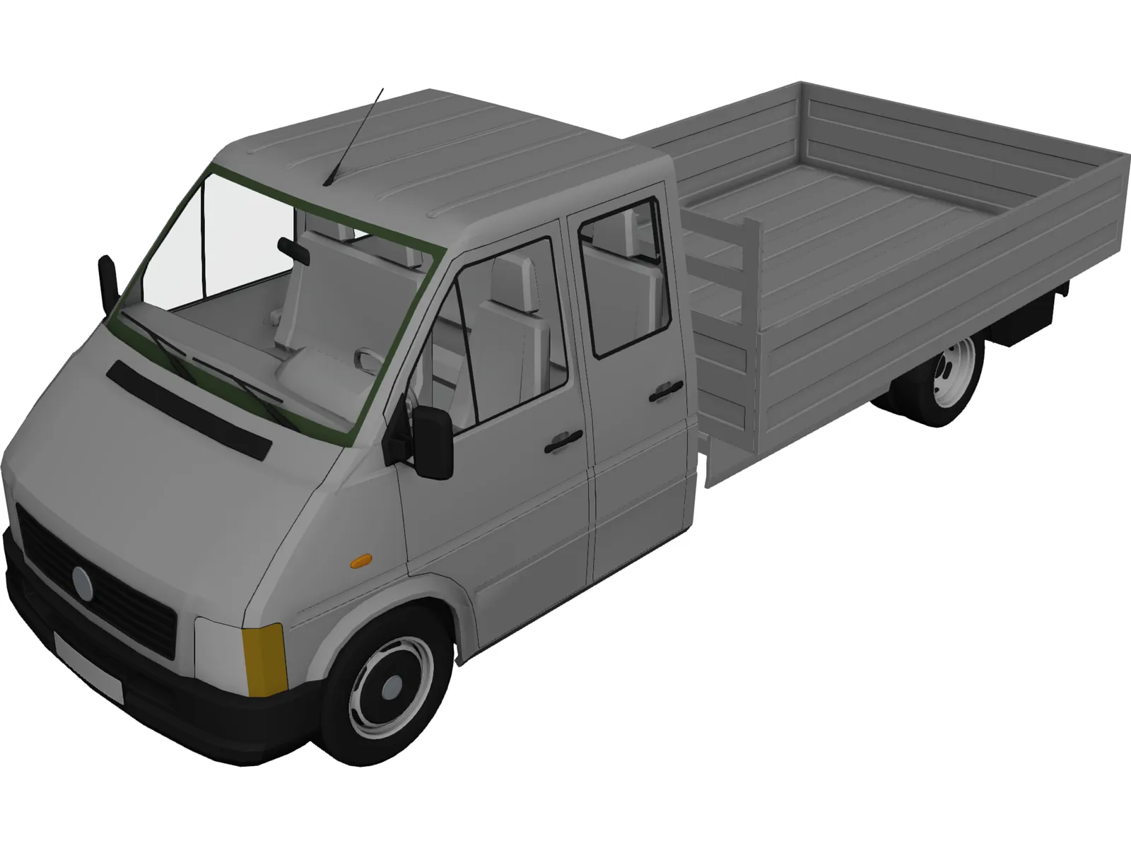 Volkswagen LT Truck Double Cab 3D Model