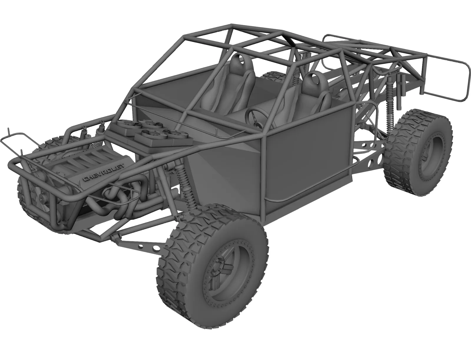 Champ Truck Chassis 3D Model