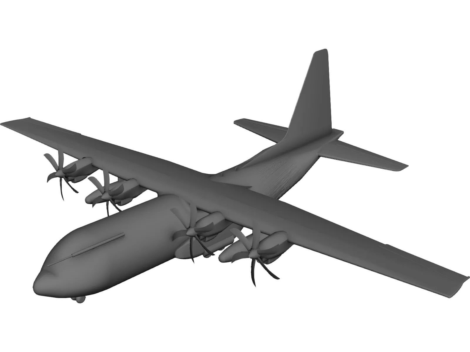 Lockheed C-130 Hercules 3D Model