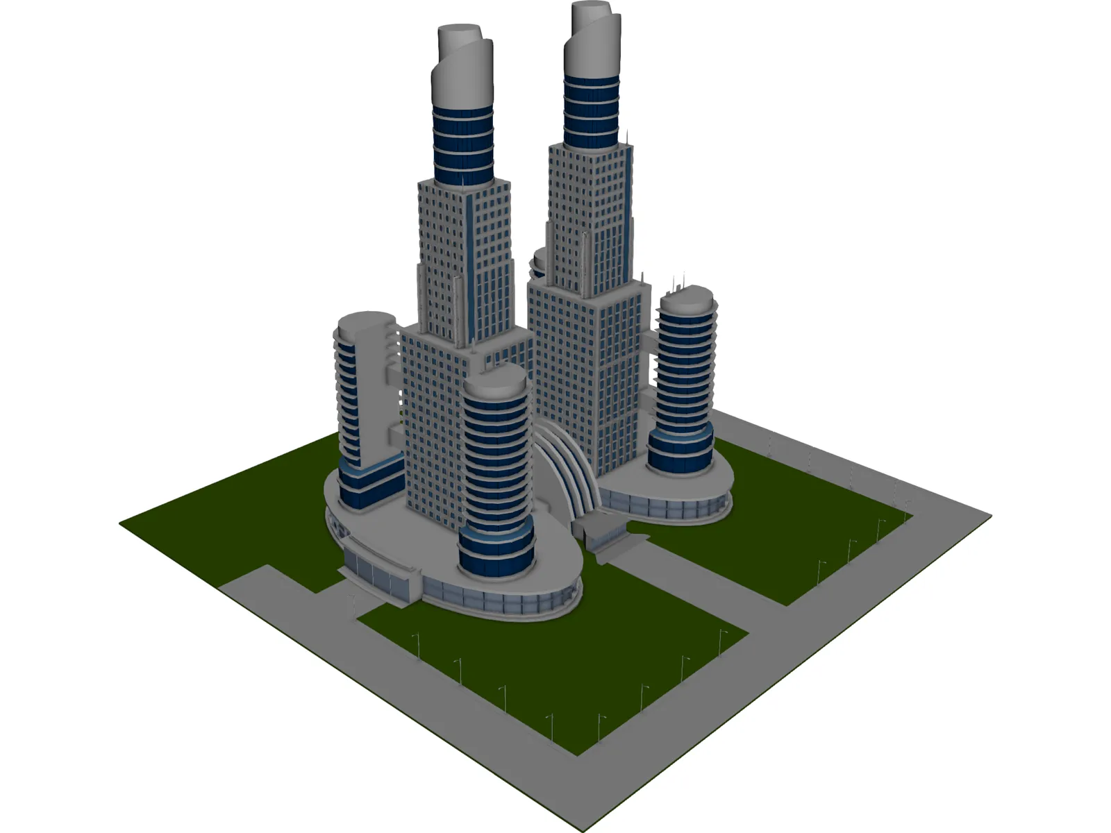 Mega Trade Center 3D Model