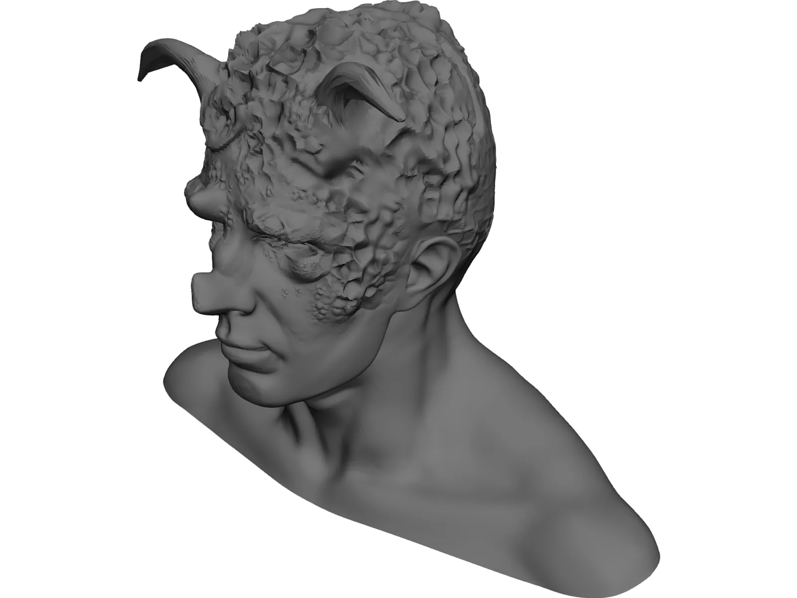 Monster Head 3D Model