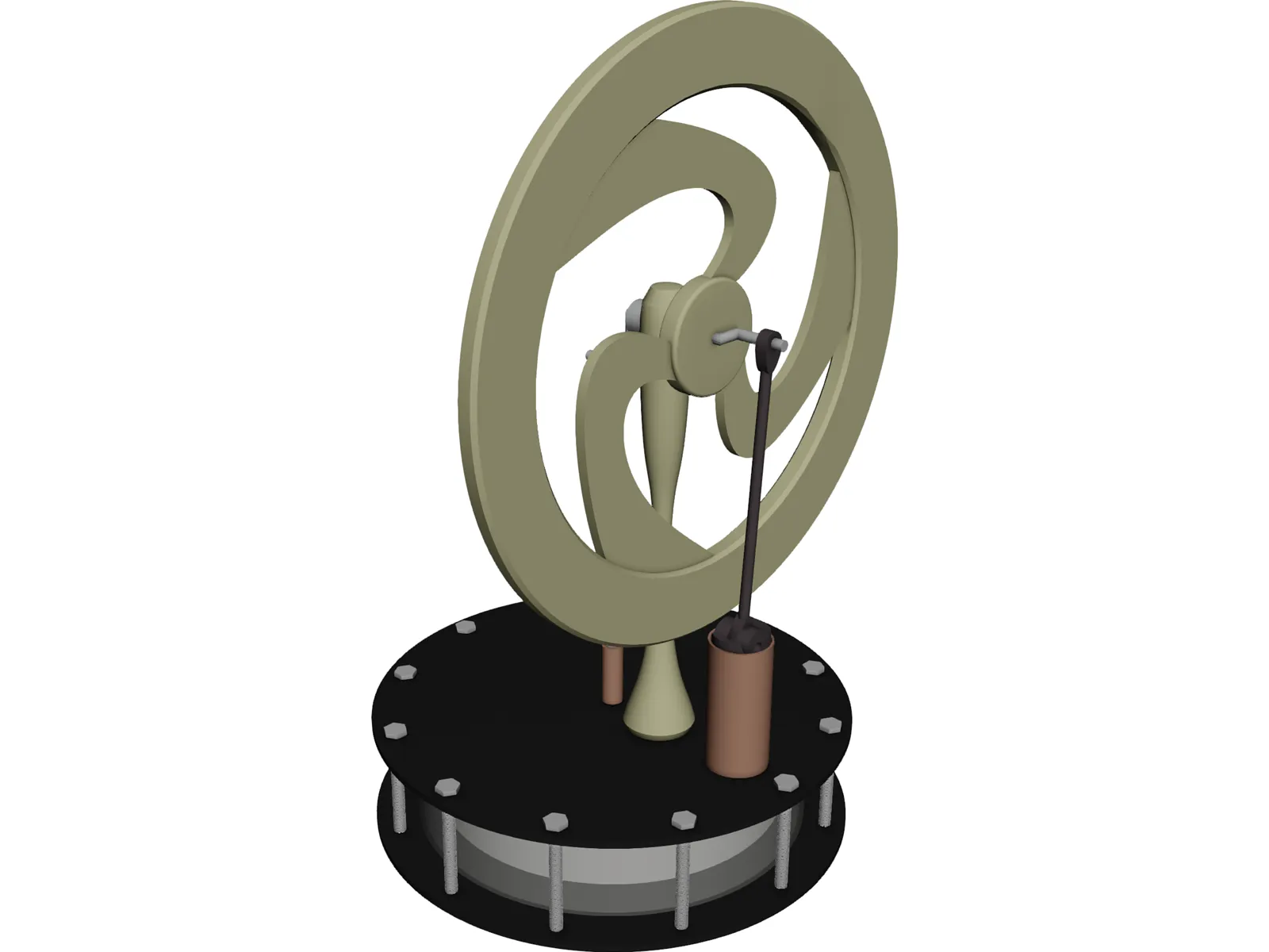 Sterling Engine 3D Model