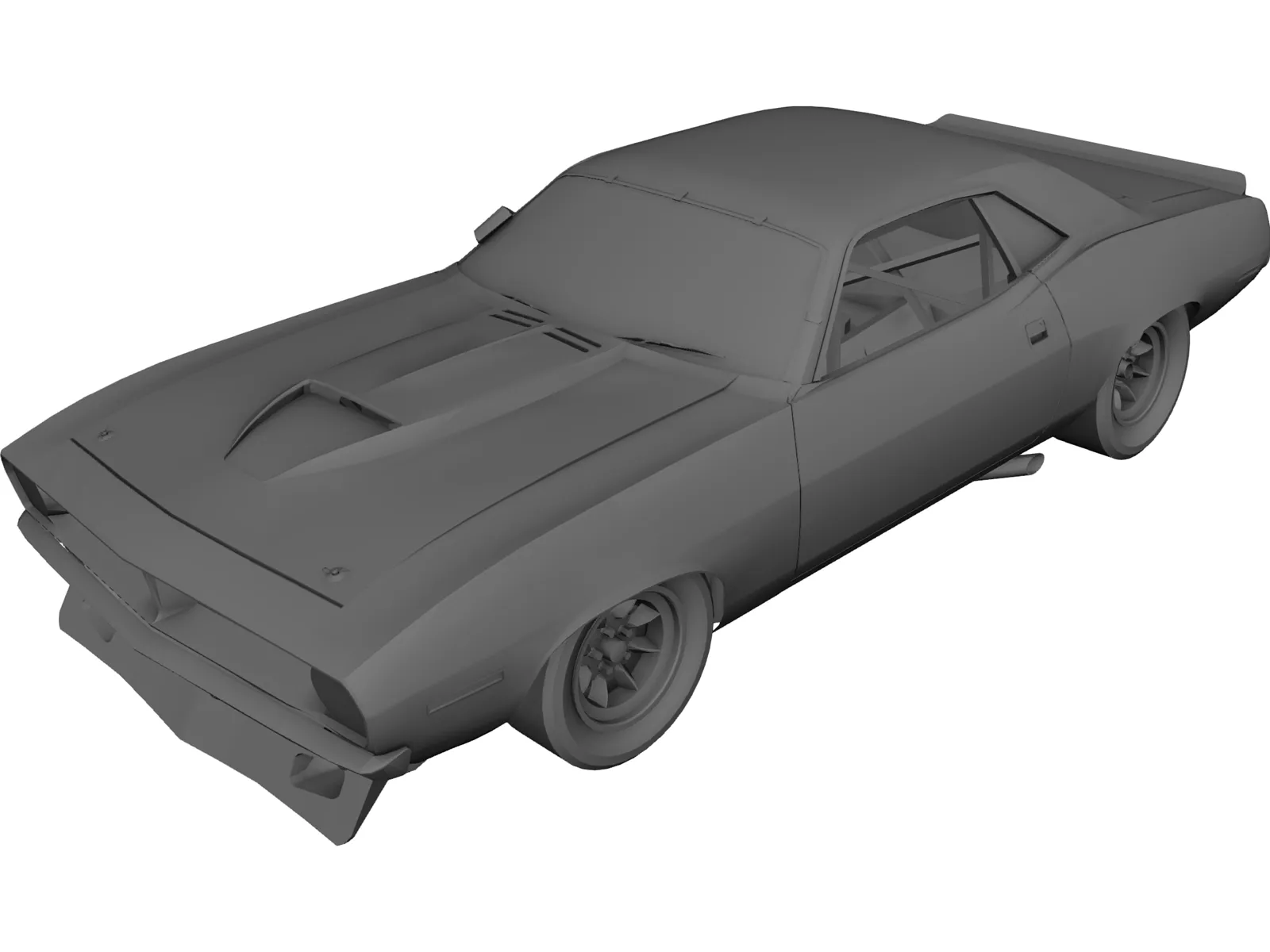 Plymouth AAR Cuda 3D Model