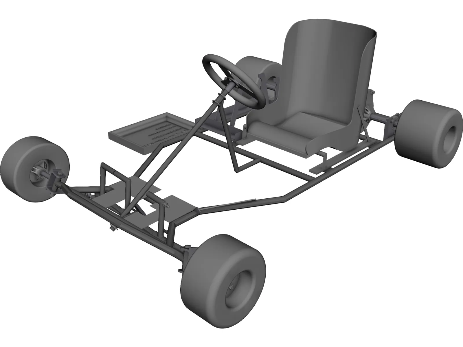 Racing Kart 3D Model