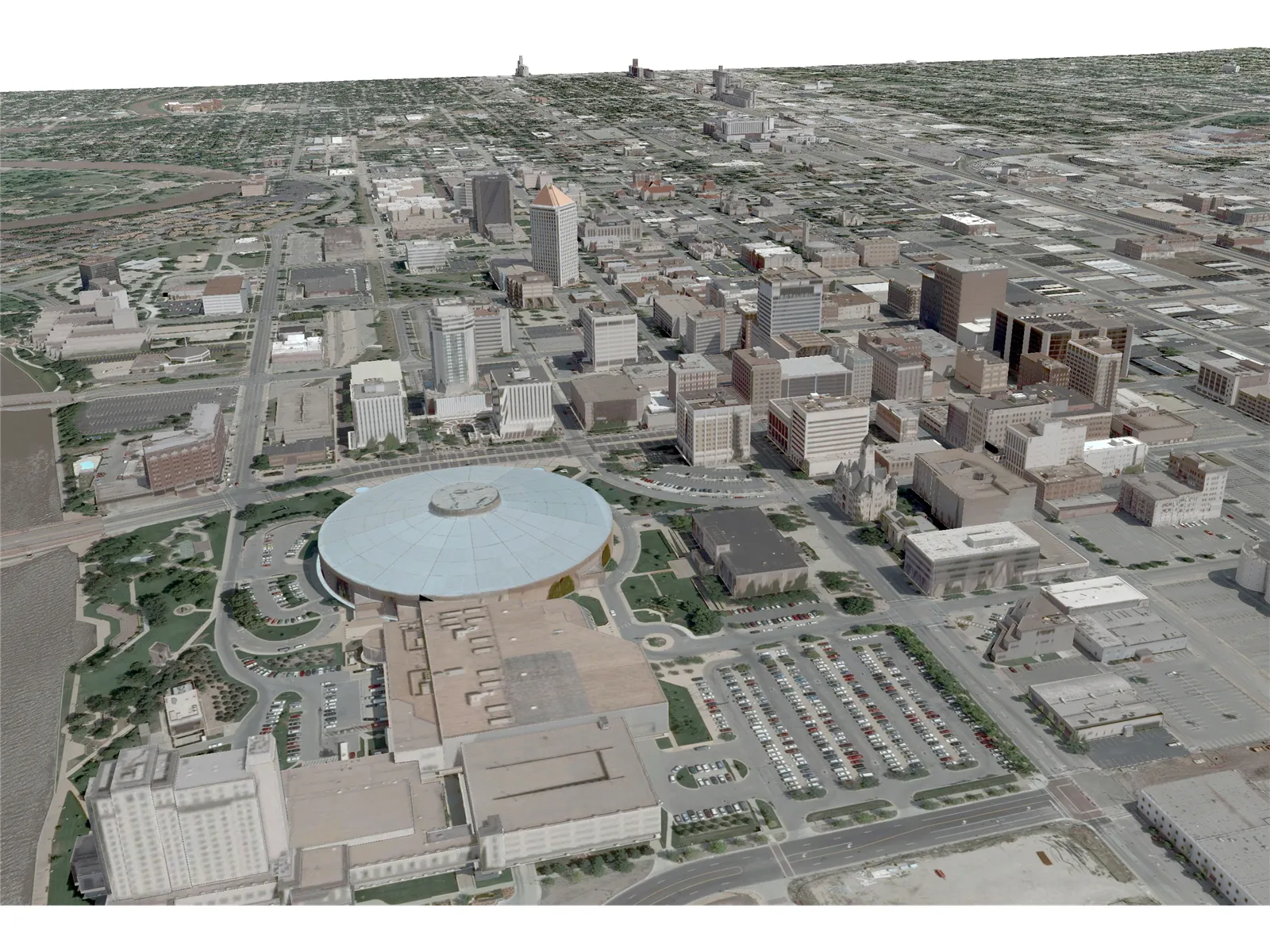 Wichita City 3D Model