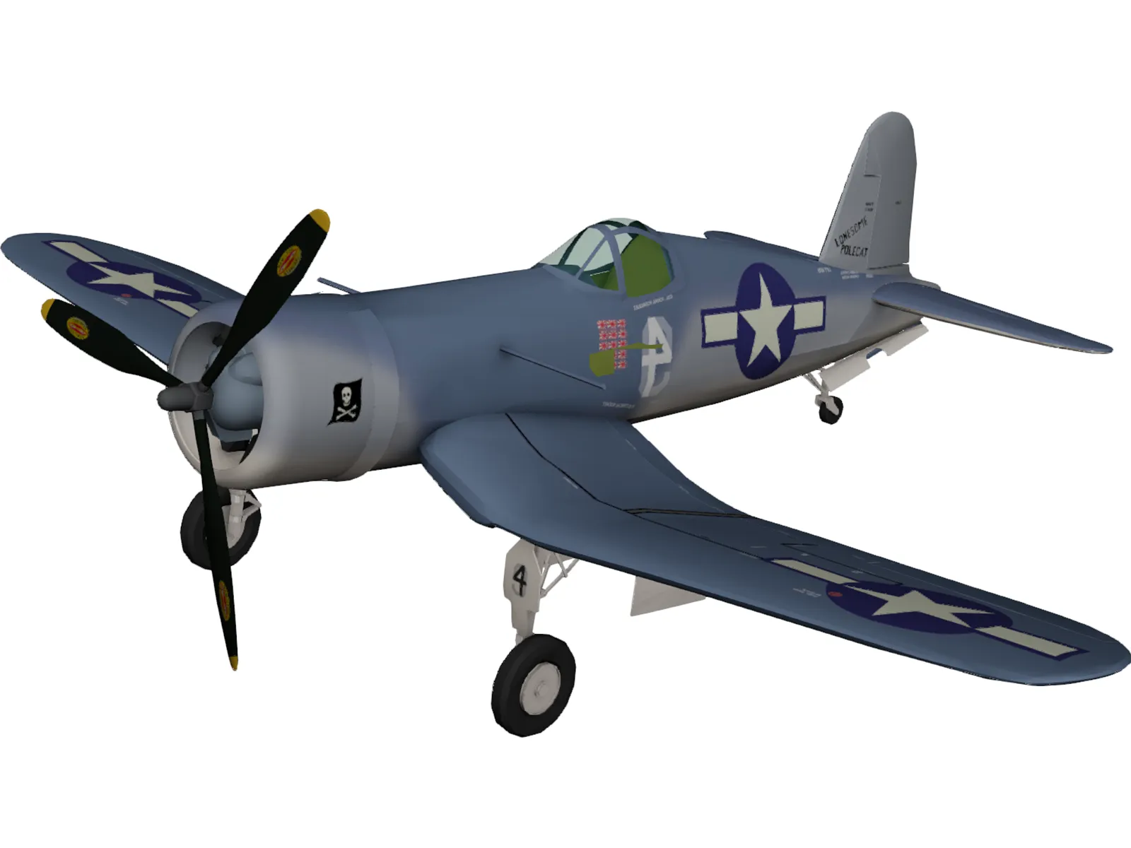 F4U Corsair 3D Model