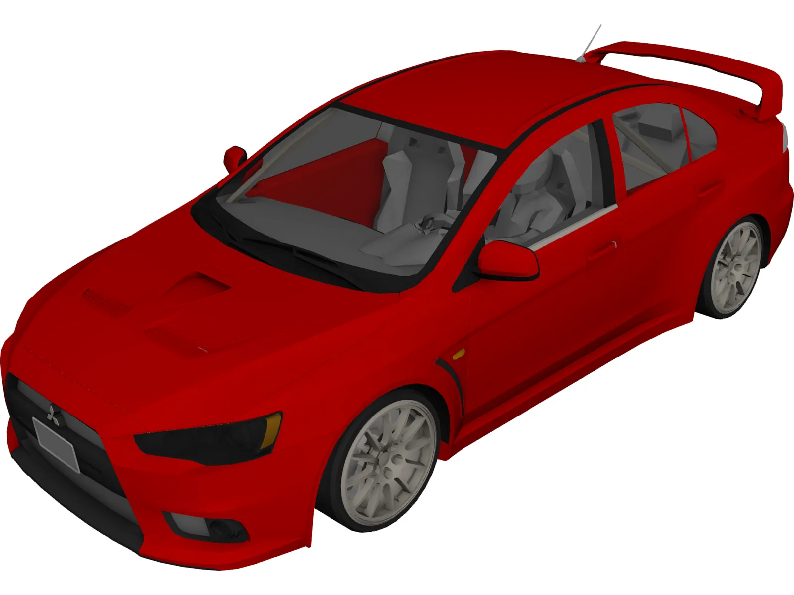 Mitsubishi Lancer Evo X (2008) 3D Model