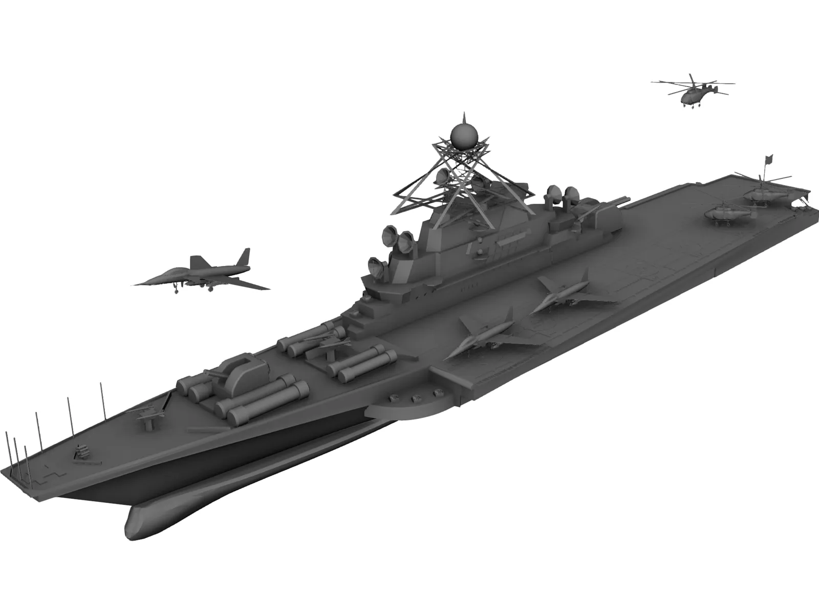 Aircraft Carrier KBNS 3D Model
