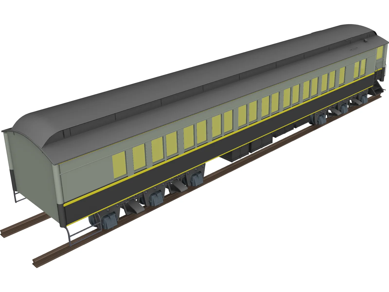 Canadian Parlor Car 3D Model