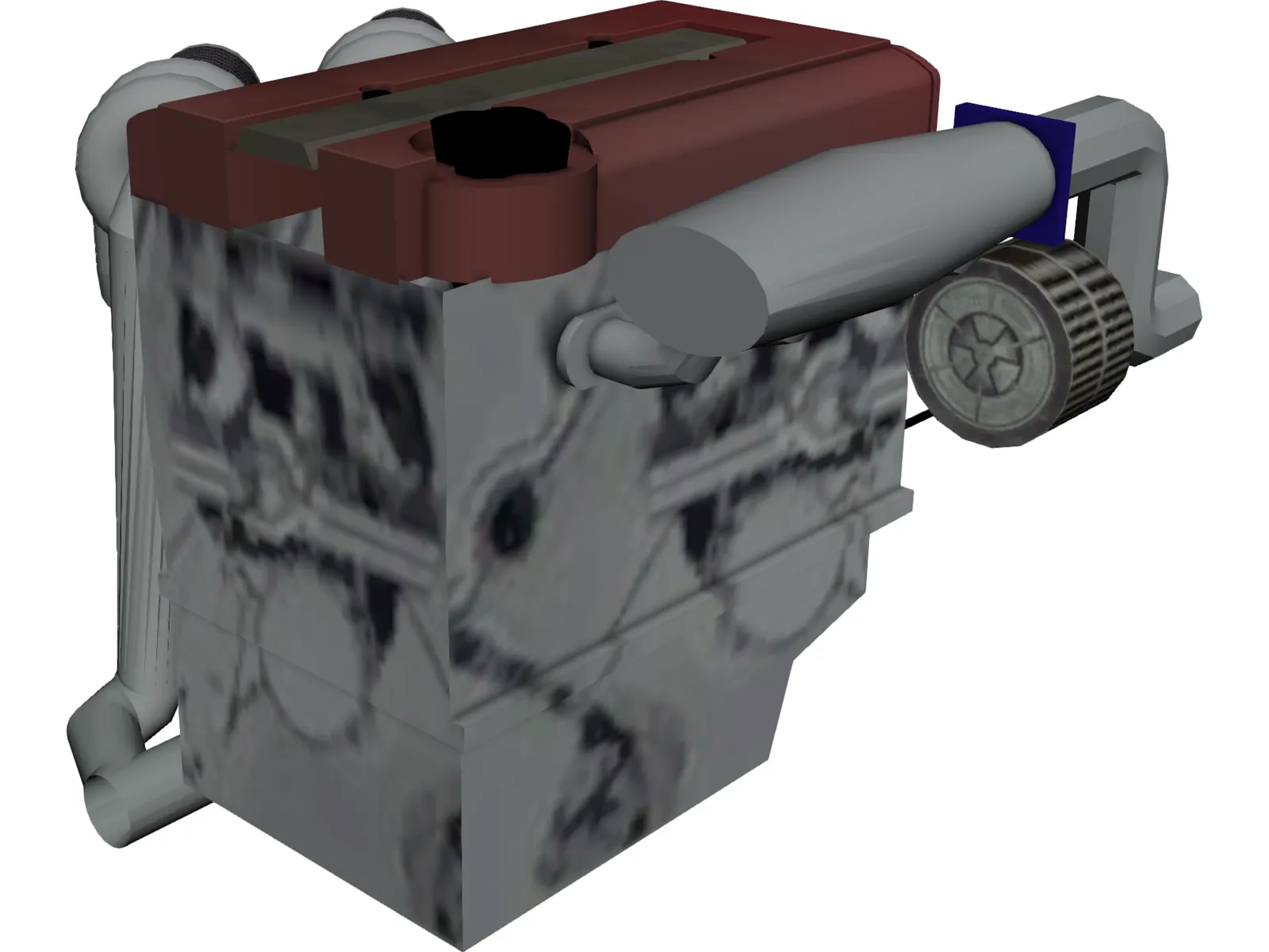 Engine Honda VTEC DOHC 3D Model