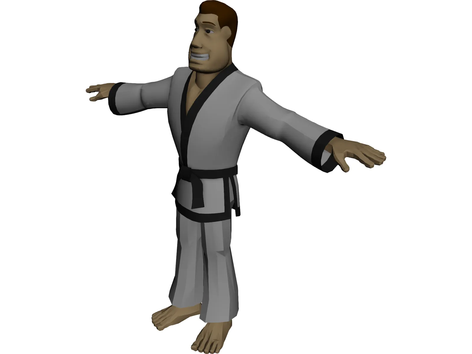 Martial Artist 3D Model